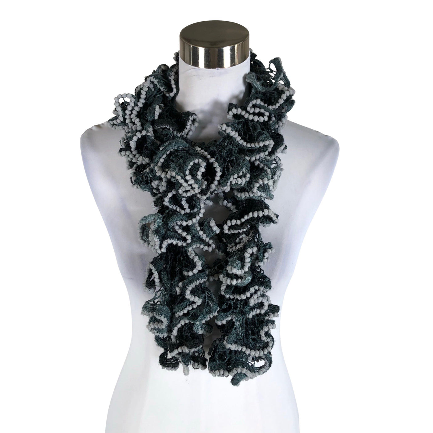 Naisten Handmade - Kaulaliina, koko Midi - Harmaa (1)