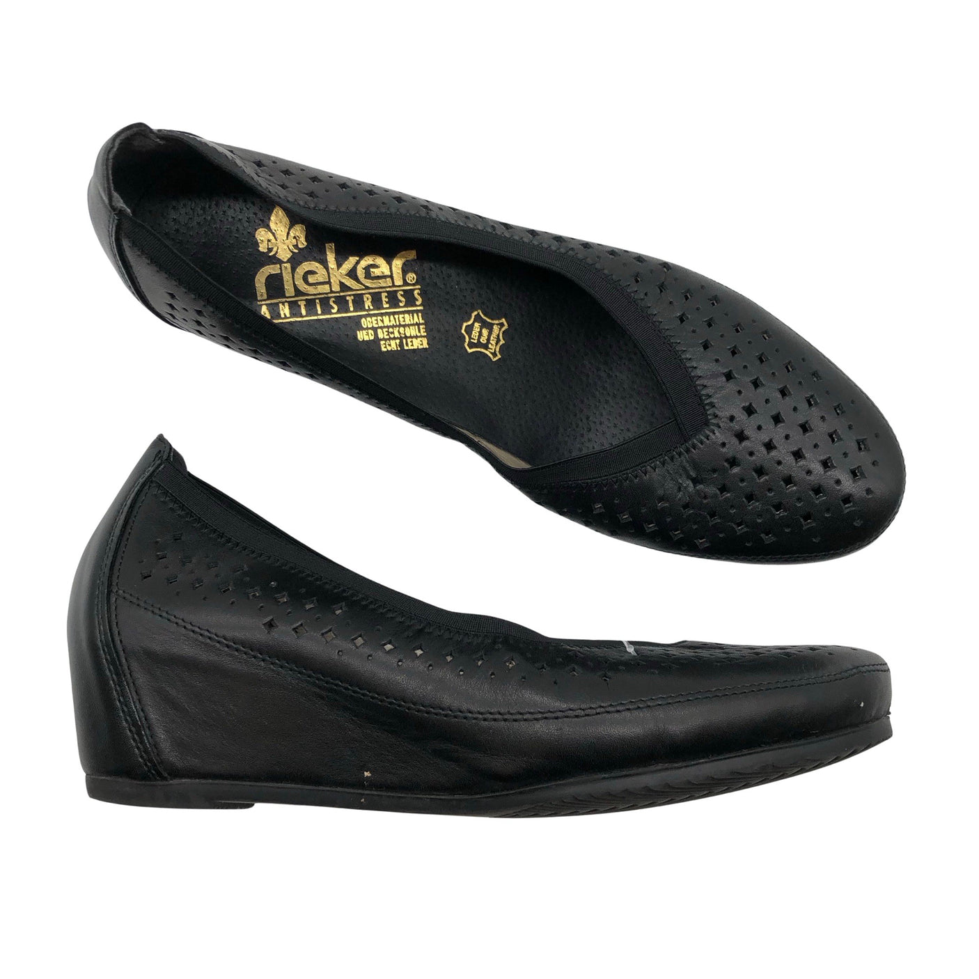 Naisten Rieker - Kiilakorkokengät, koko 40 - Ruskea (1)