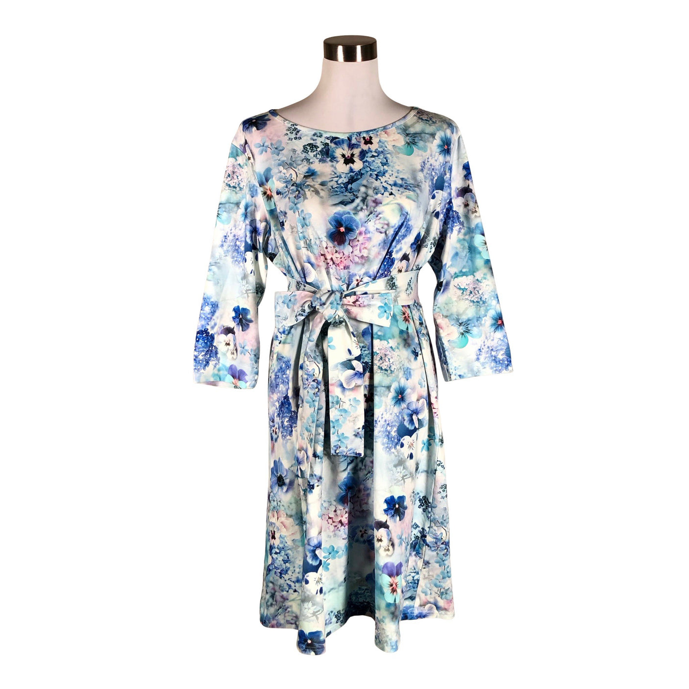 Naisten Nakoa - Trikoomekko, koko 40 - Vaaleansininen (1)