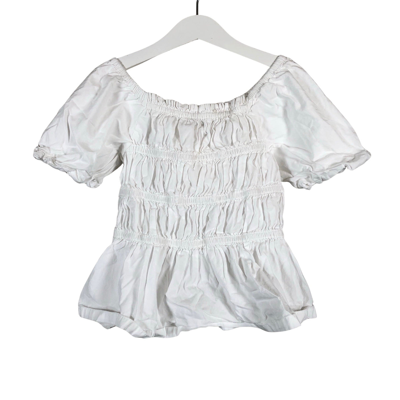 Unisex Uniqlo - Lyhythihainen pusero, koko 128 - 134 - Valkoinen (1)