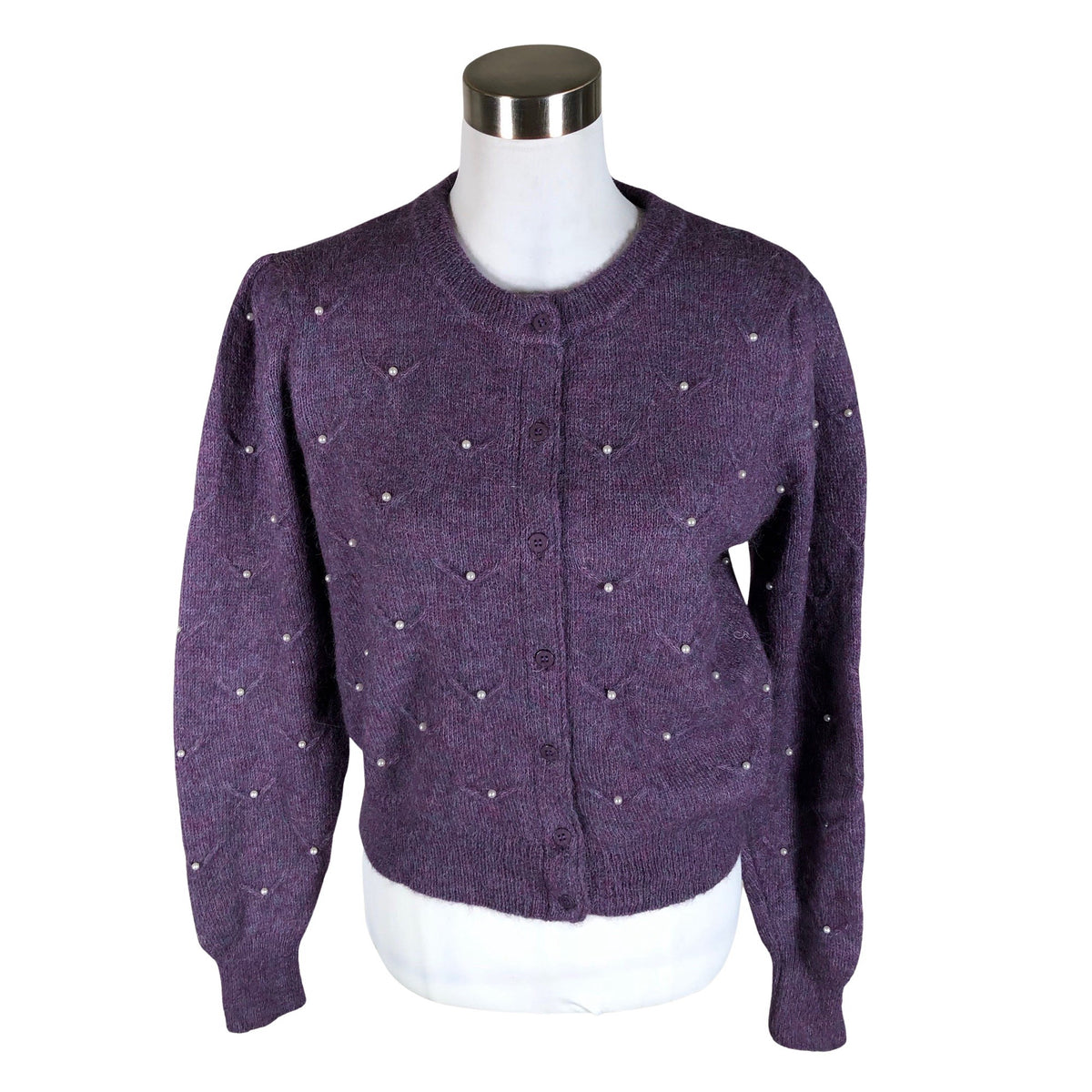 Naisten Ichi - Neuletakki, koko 38 - Violetti (1)