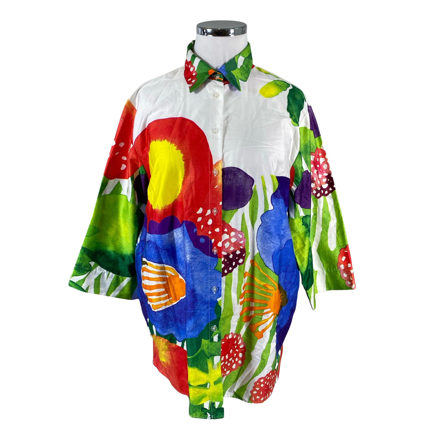 Naisten Marimekko - Kangastunika, koko 44 - Valkoinen (1)