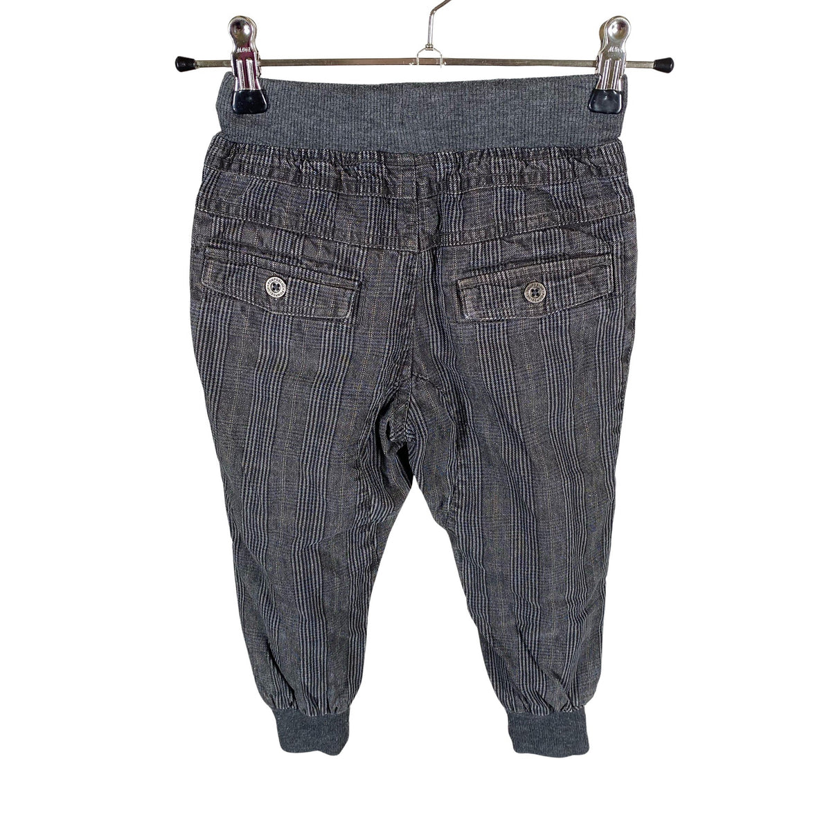 Unisex POMPdeLUX - Kangashousut, koko 86 - 92 - Harmaa (2)
