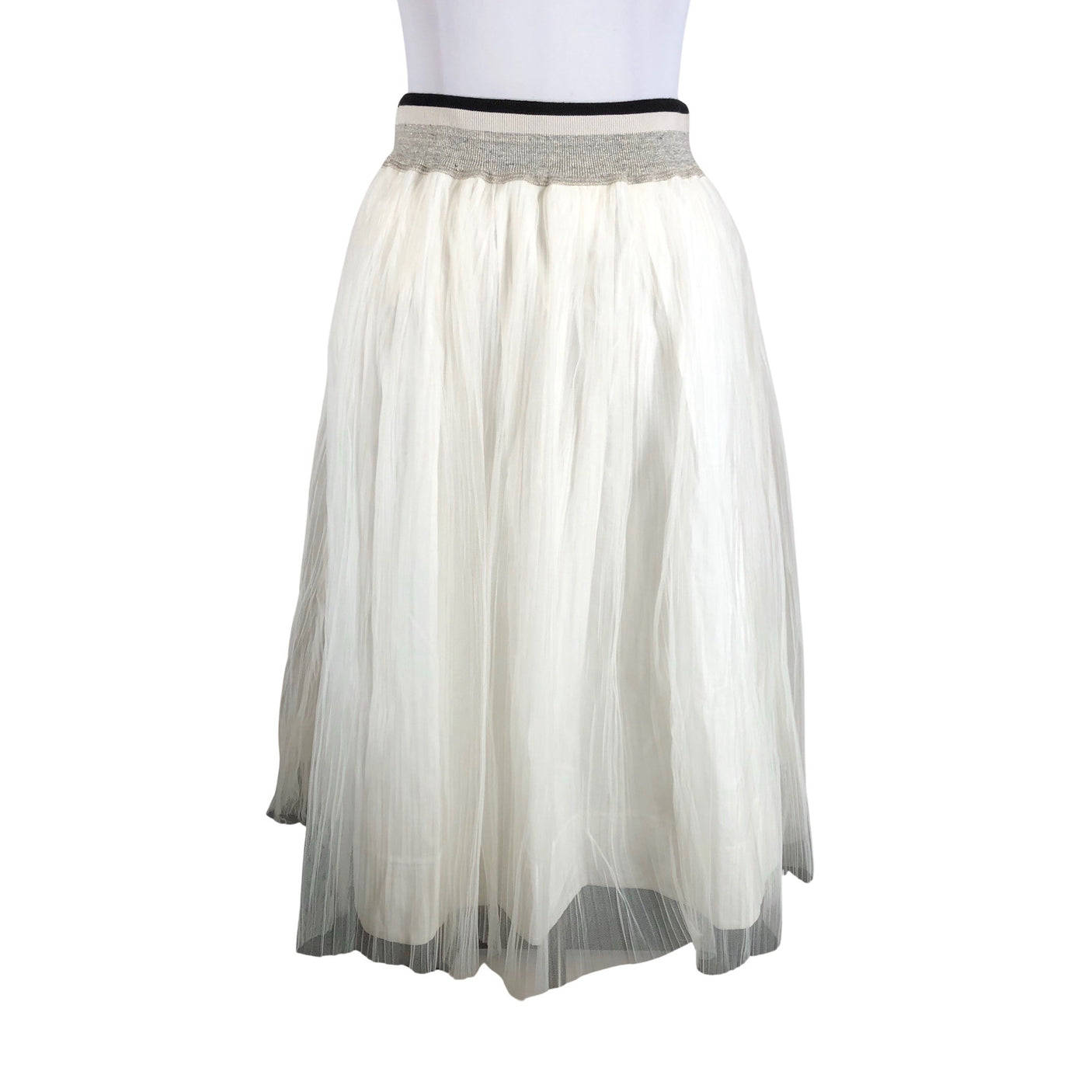 Naisten Brunello Cucinelli - Tyllihame, koko 34 - Luonnonvalkoinen (2)