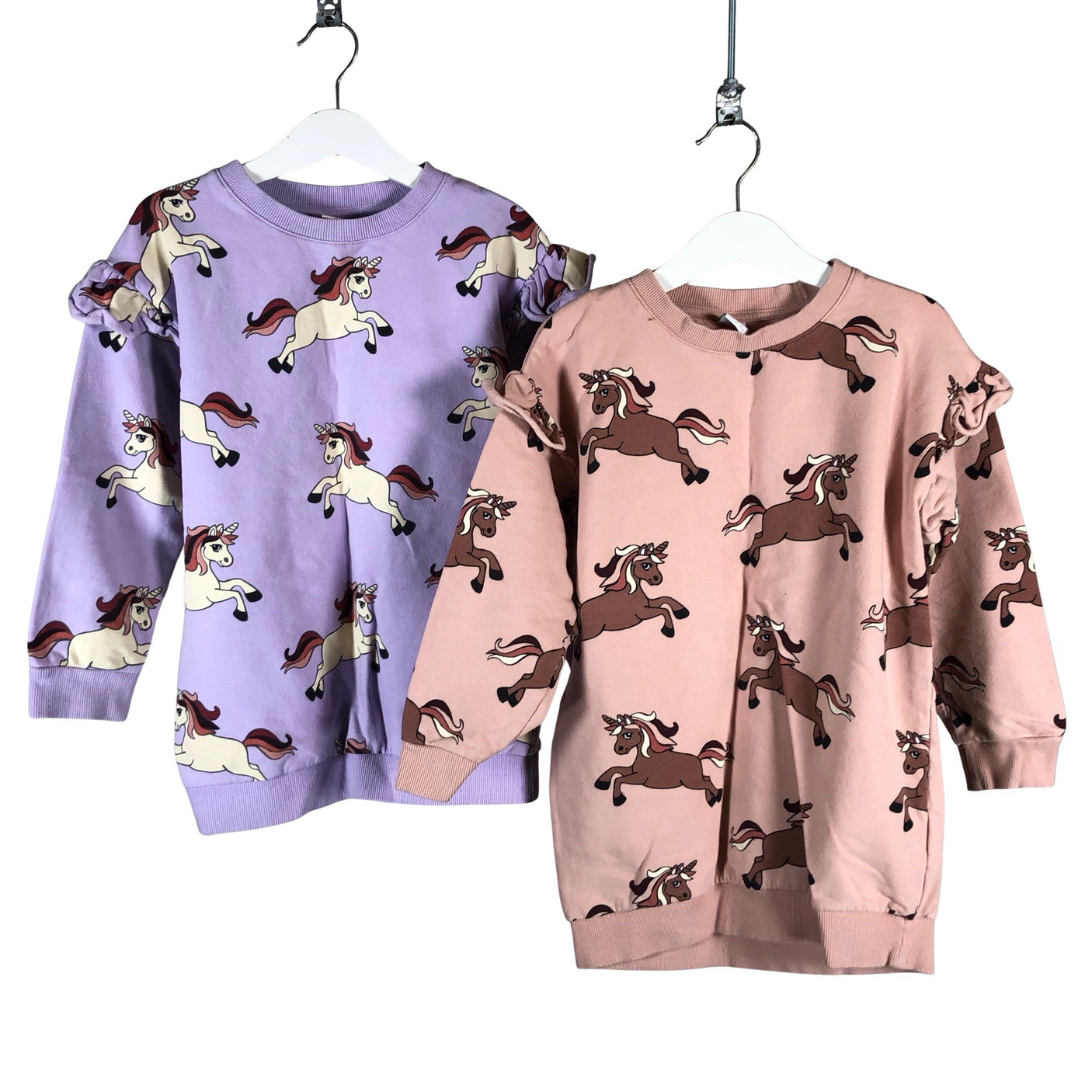 Tyttöjen Lindex - Collegetunika, koko 116 - 122 - Violetti (1)