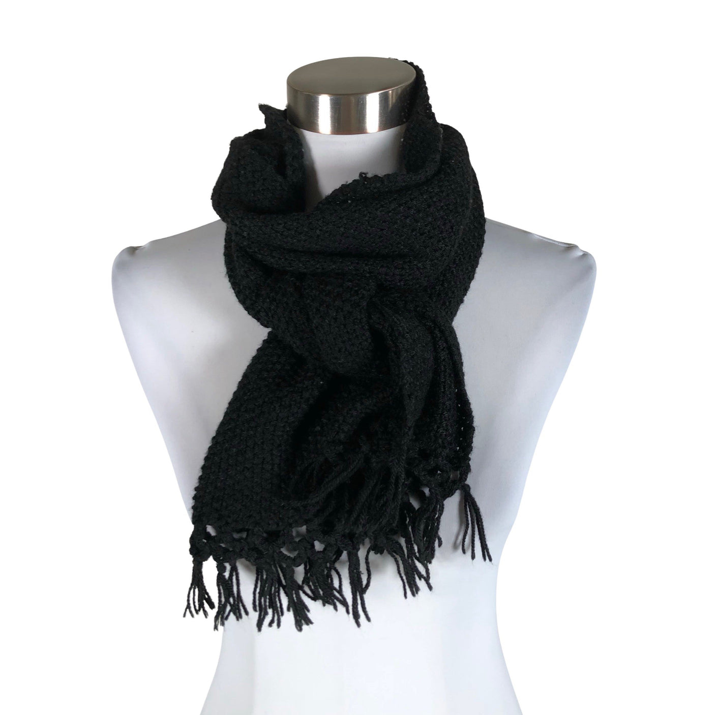Naisten Handmade - Kaulaliina, koko Maxi - Musta (1)