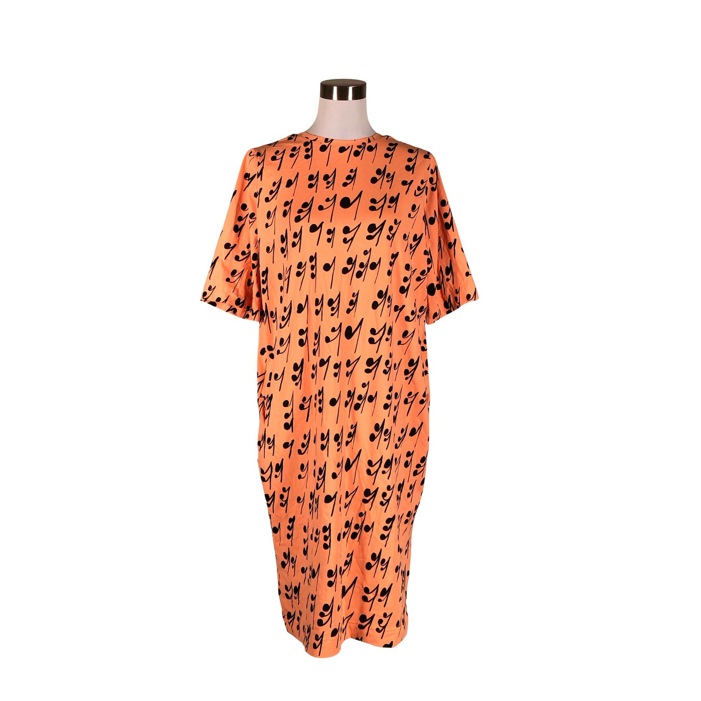 Naisten Papu - Trikoomekko, koko 36 - Oranssi (1)