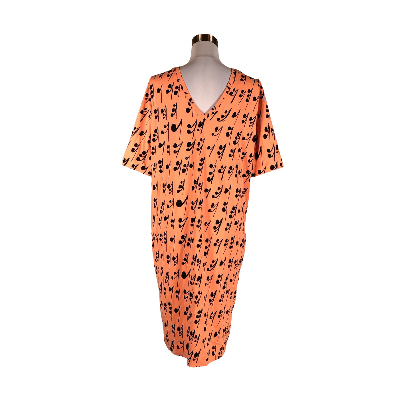 Naisten Papu - Trikoomekko, koko 36 - Oranssi (2)