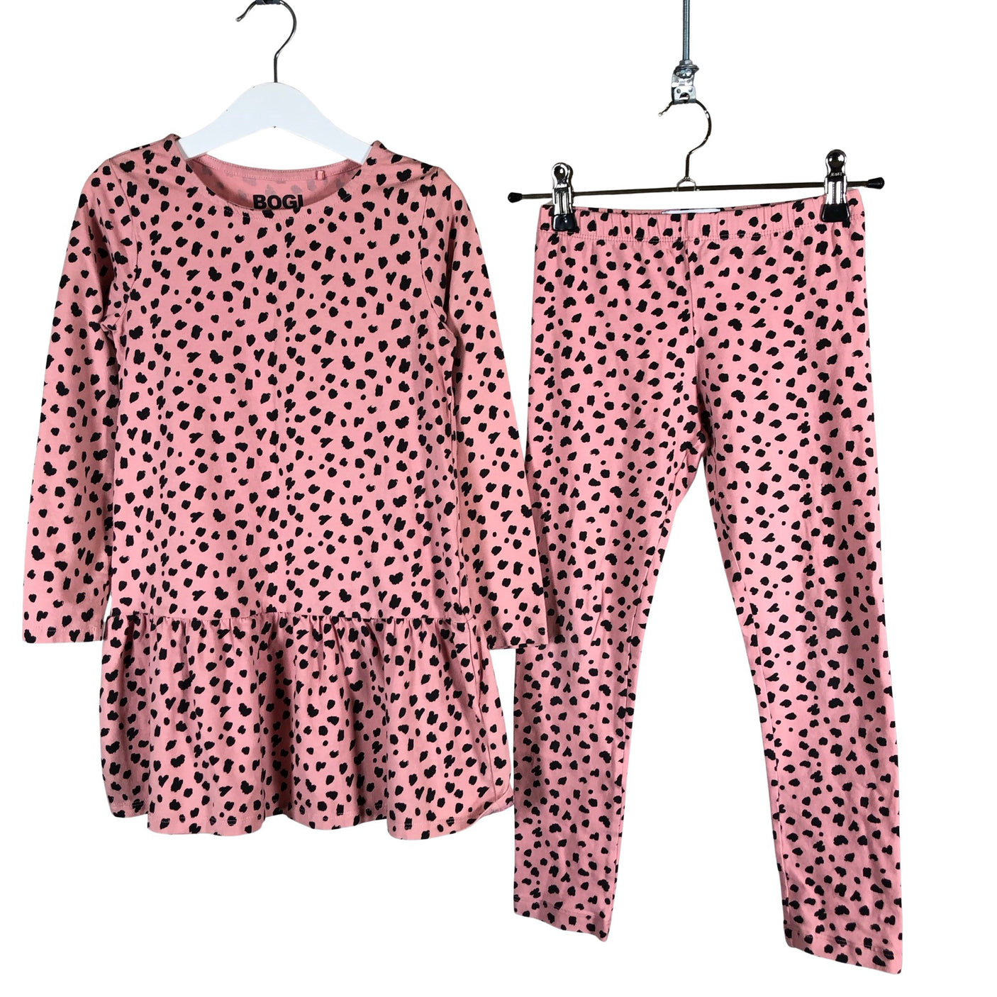 Tyttöjen Bogi - Trikoomekko, koko 116 - 122 - Pinkki (1)