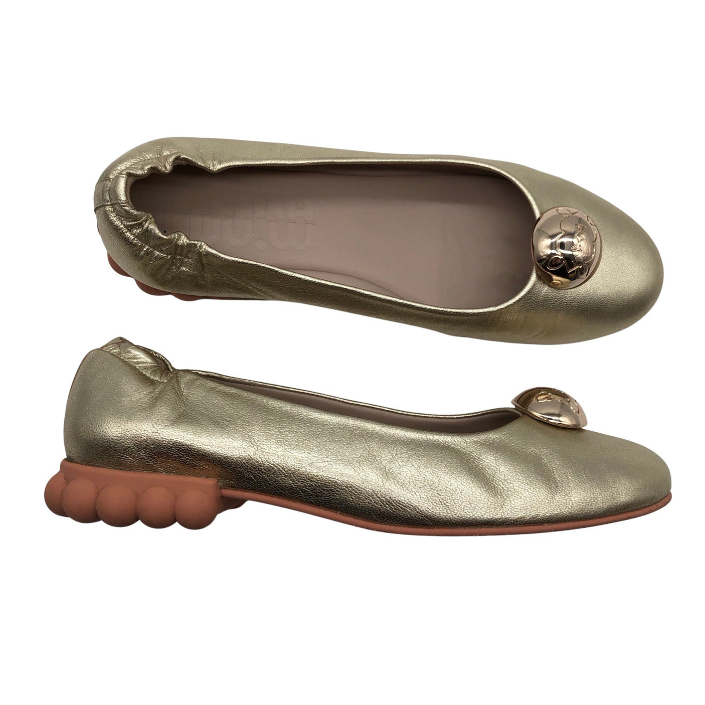 Naisten MINNA MINNA by Minna Parikka - Ballerinat, koko 40 - Kulta (1)