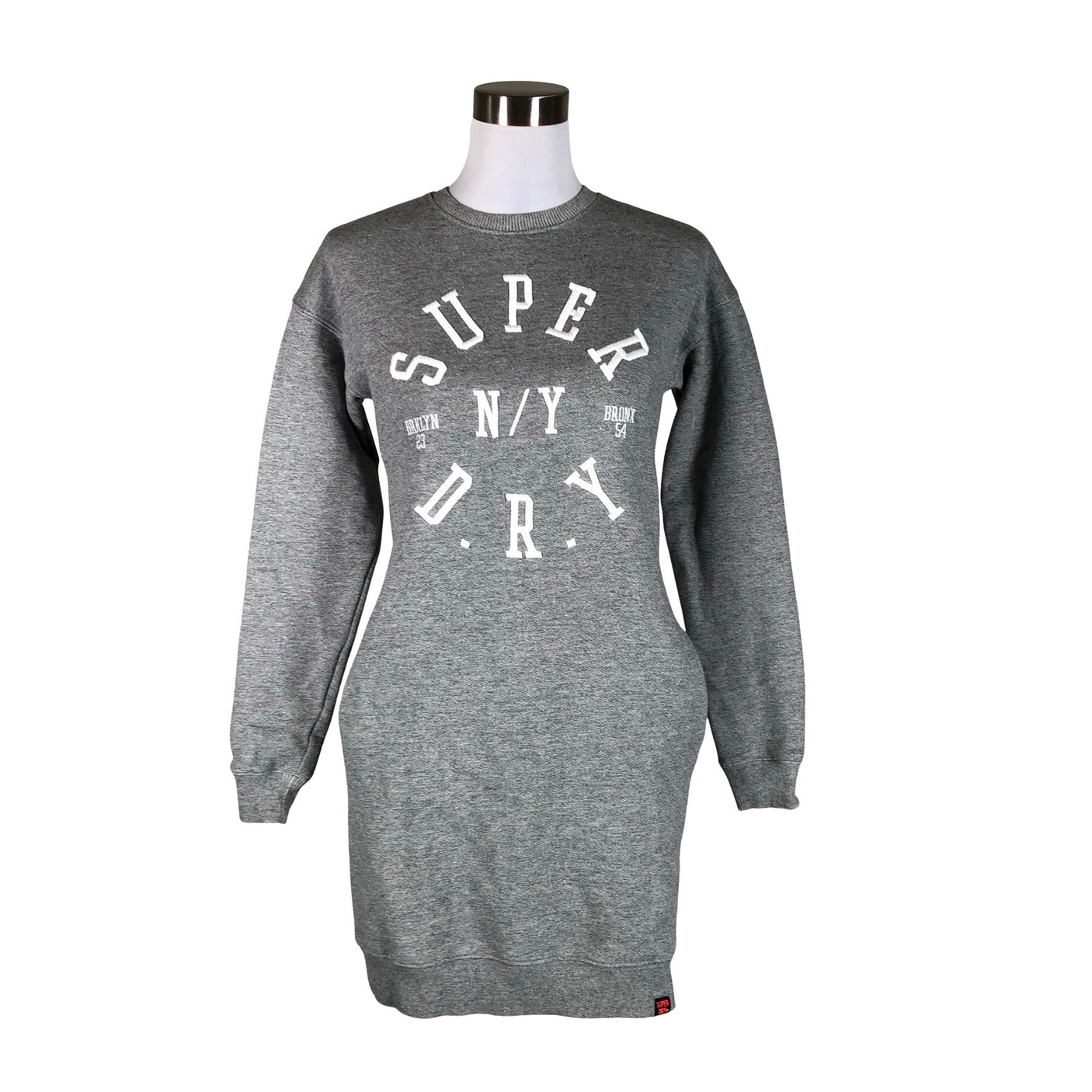 Naisten Superdry - Collegemekko, koko 34 - Harmaa (1)