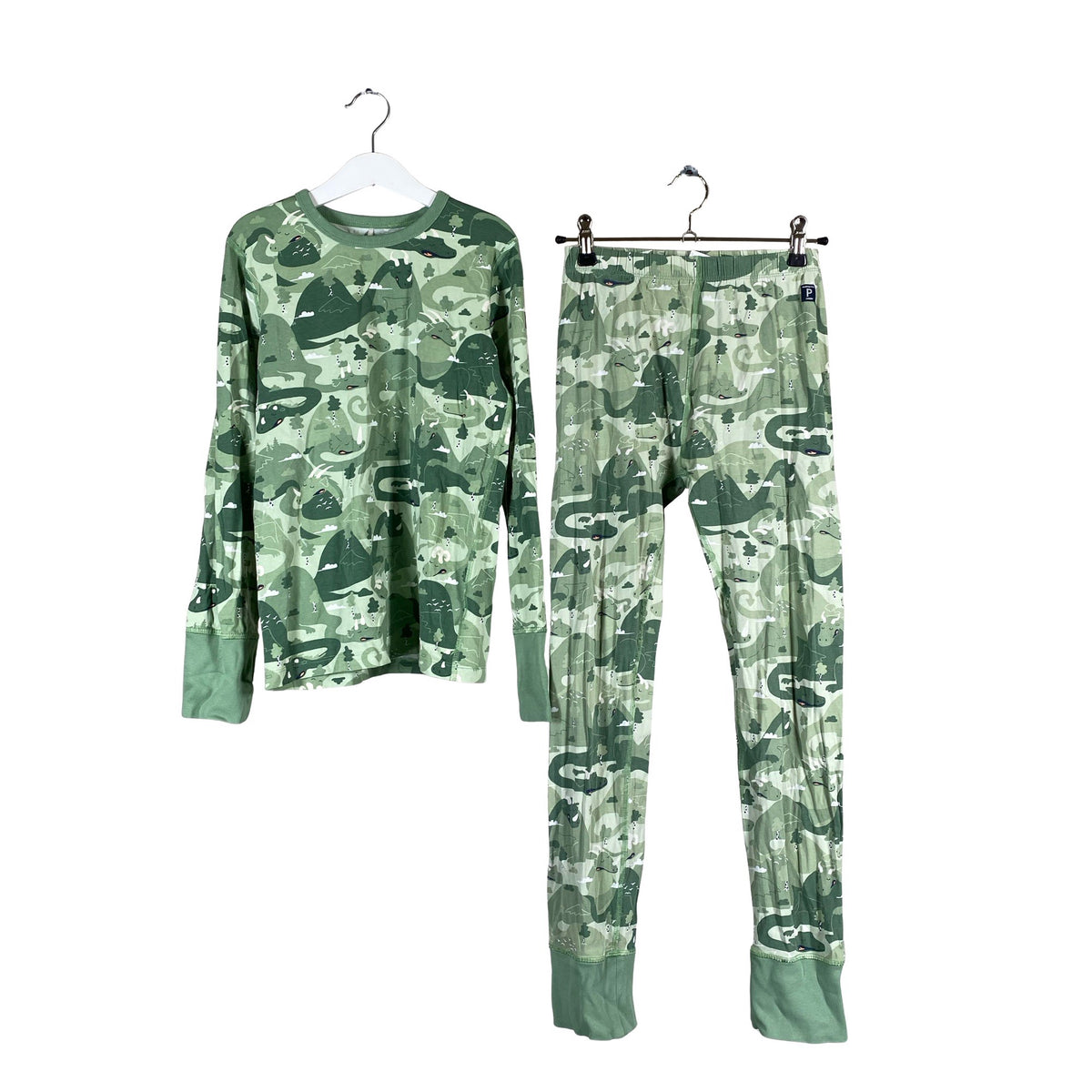 Unisex Polarn O. Pyret - Yöasu, koko 134 - 140 - Vihreä (1)