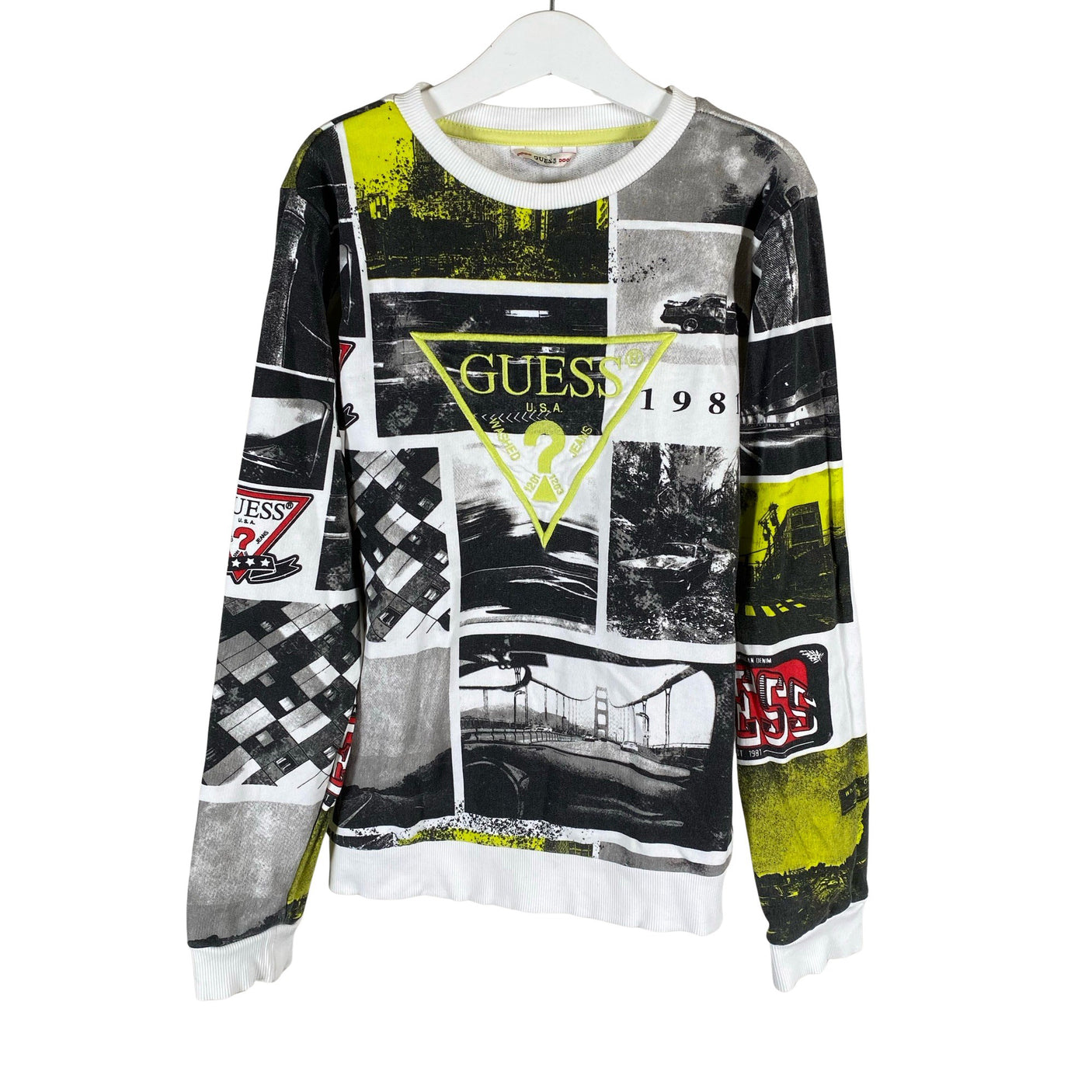 Unisex Guess - Collegepaita, koko 134 - 140 - Valkoinen (1)