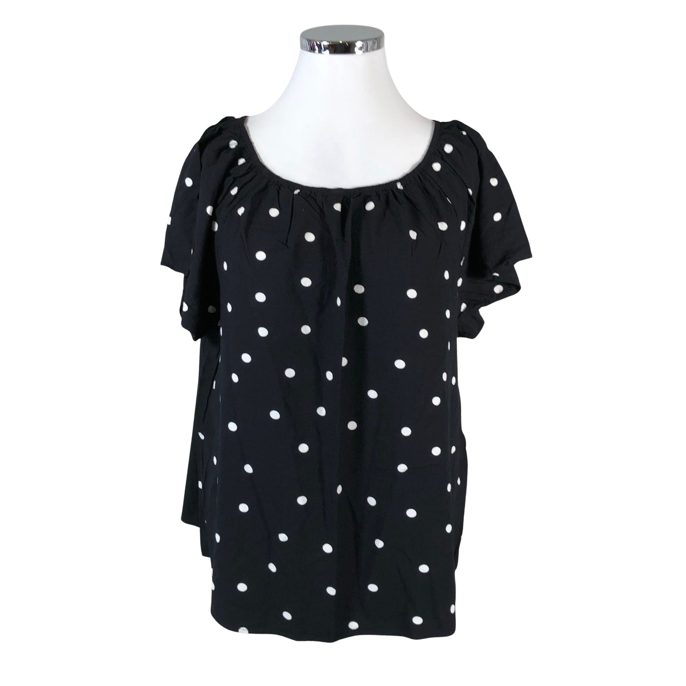 Naisten Zizzi - Lyhythihainen pusero, koko 46 - Musta (1)