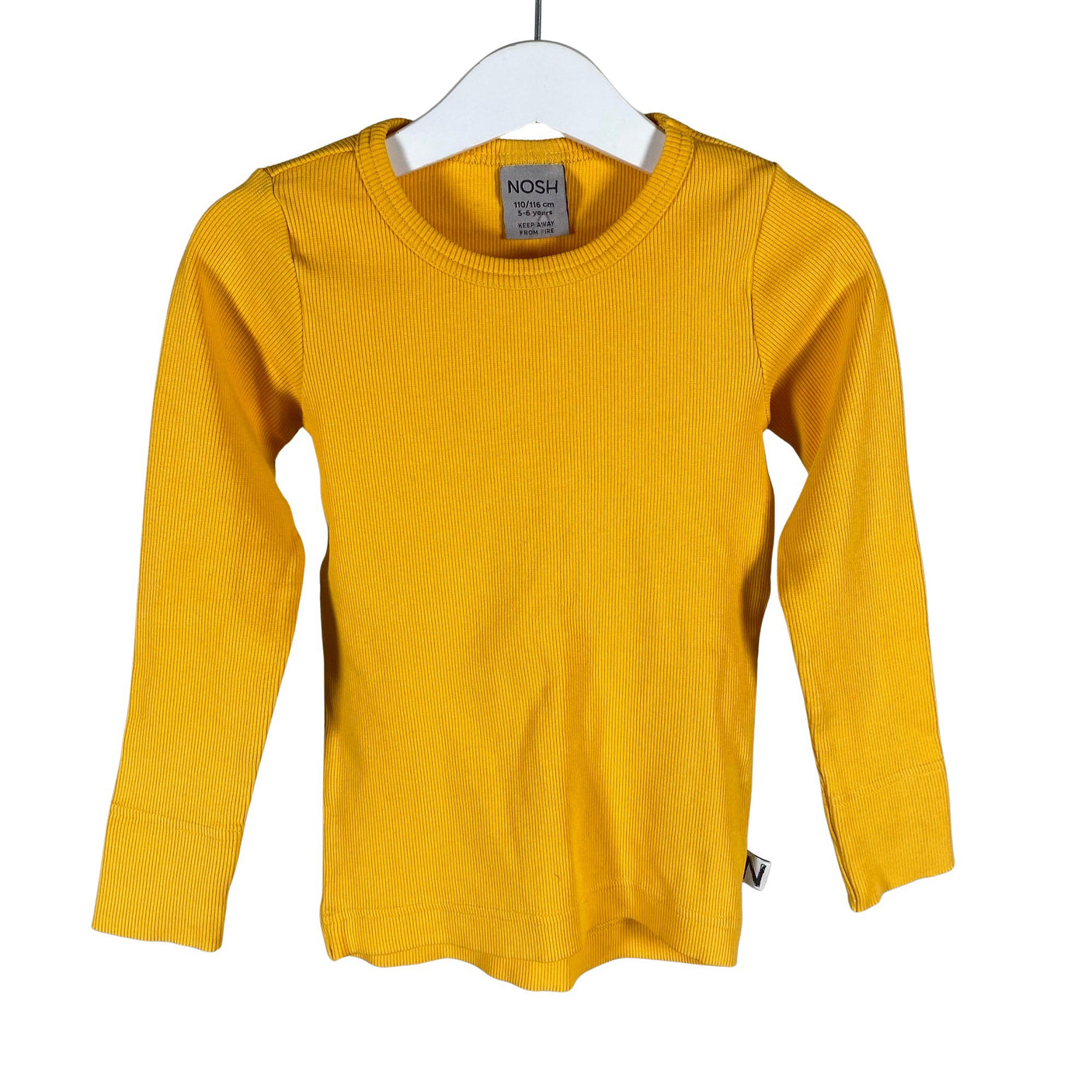 Unisex NOSH - Trikoopaita, koko 110 - 116 - Keltainen (1)