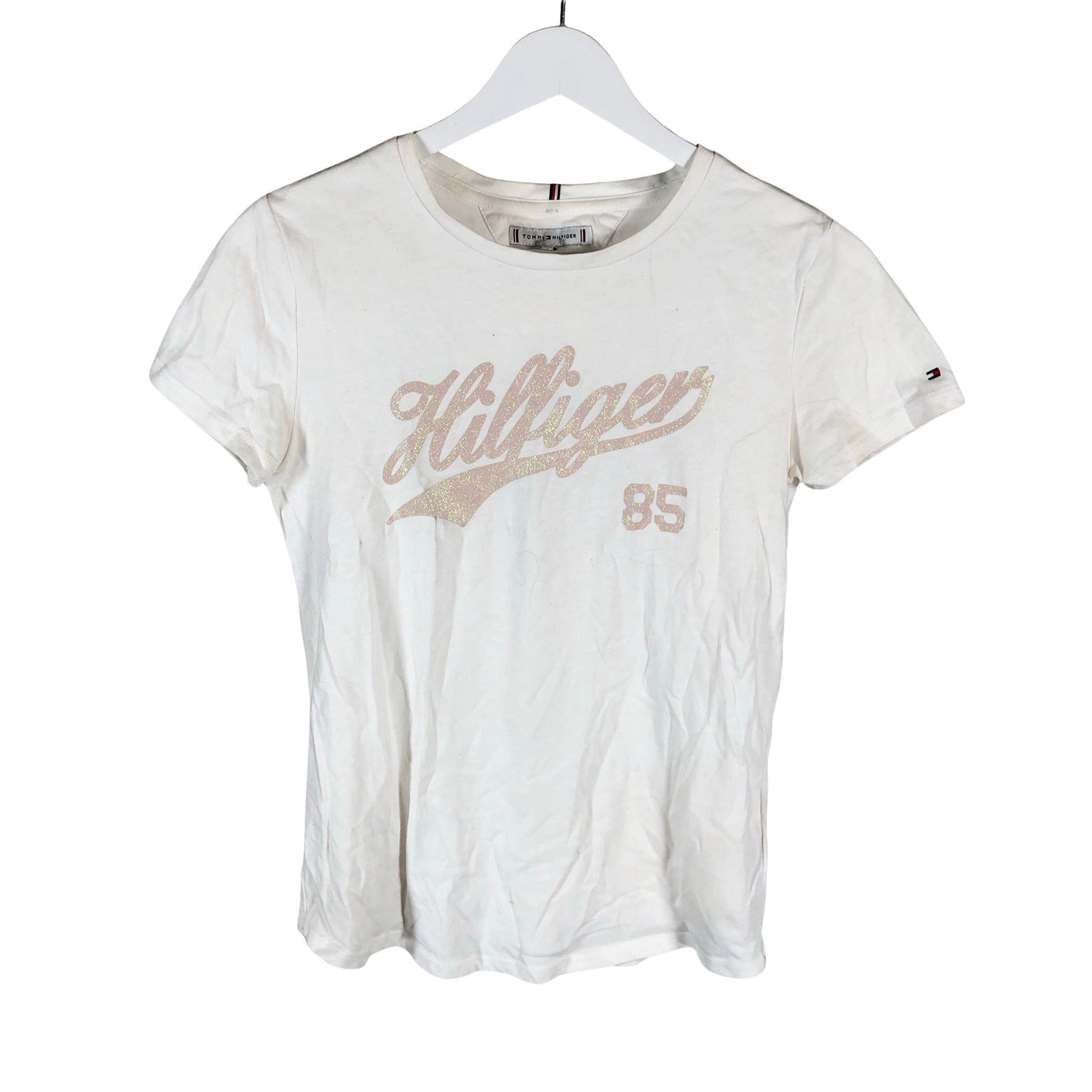 Tyttöjen Tommy Hilfiger - T-paita, koko 170 - 176 - Valkoinen (1)