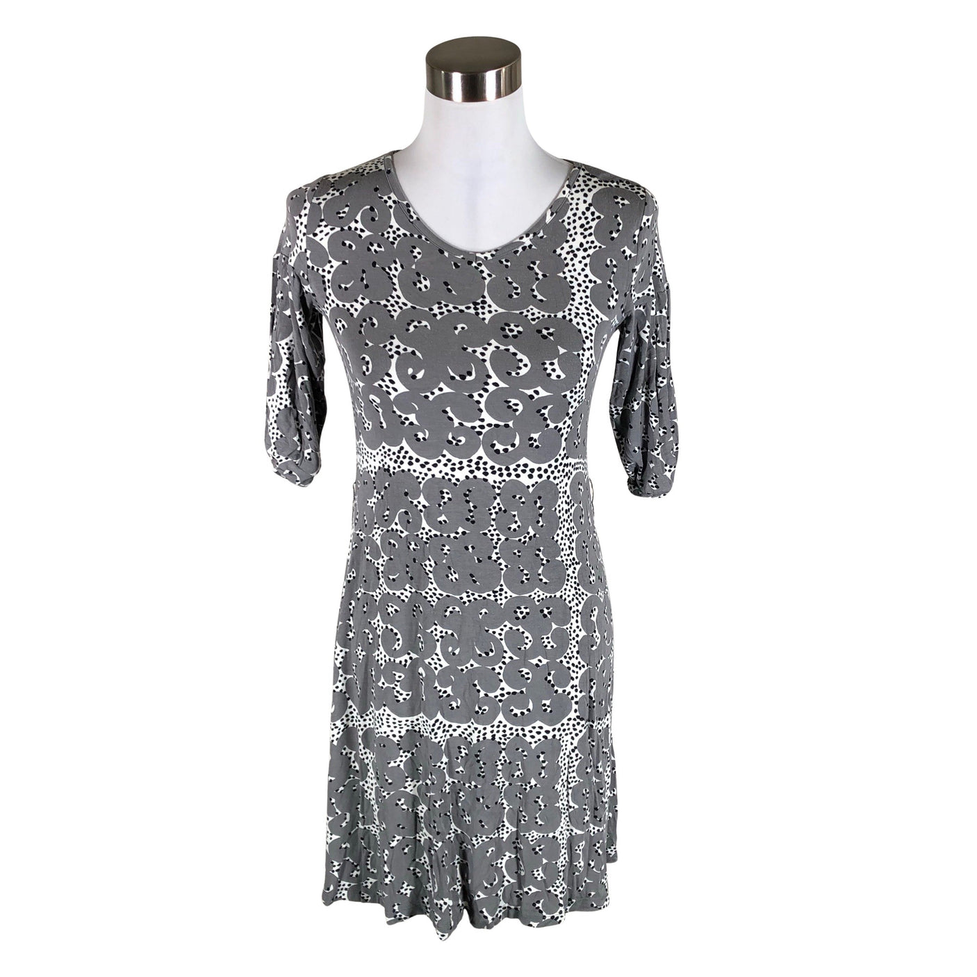 Naisten Marimekko - Trikoomekko, koko 34 - Harmaa (1)