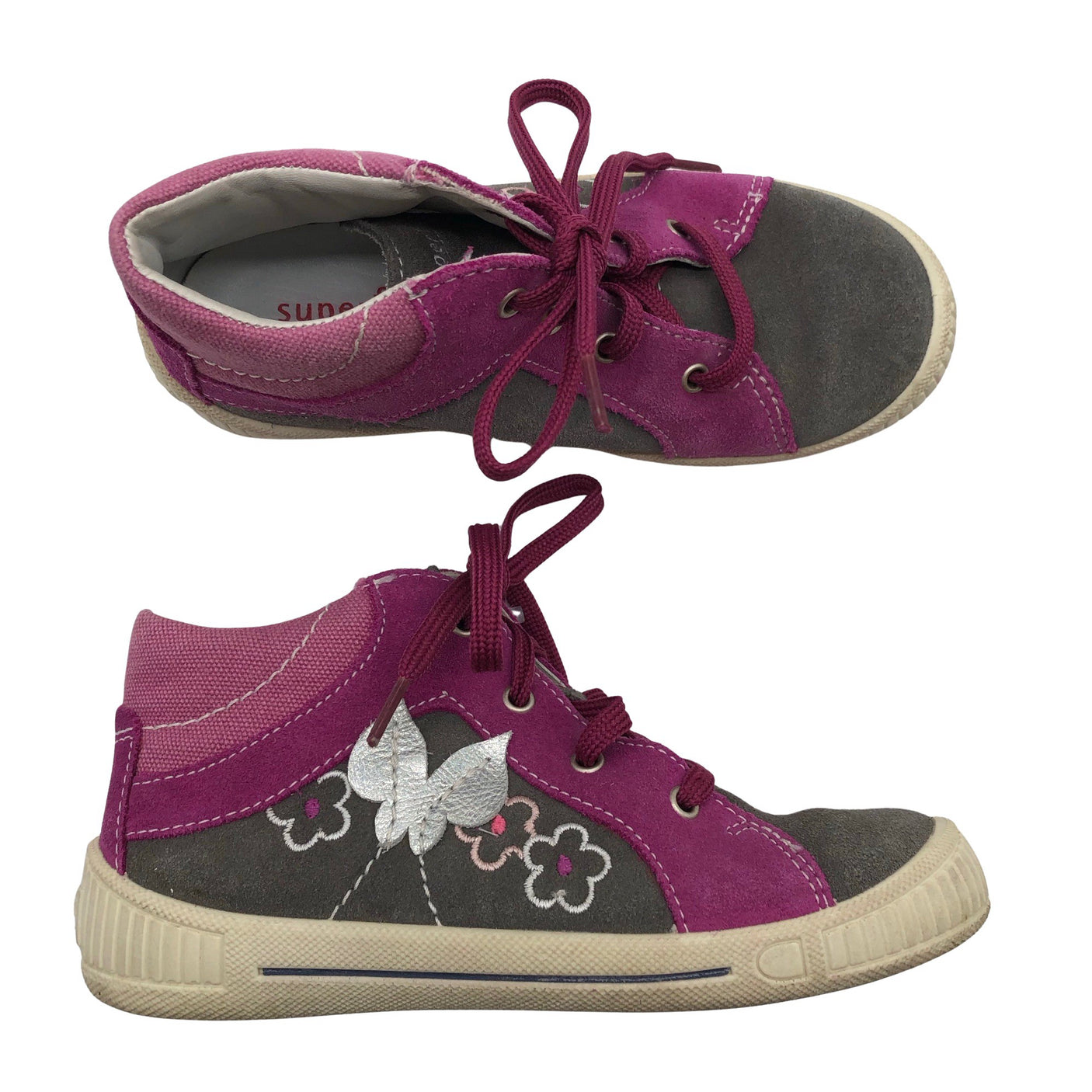 Tyttöjen SuperFit - Tennarit, koko 28 - Harmaa (1)