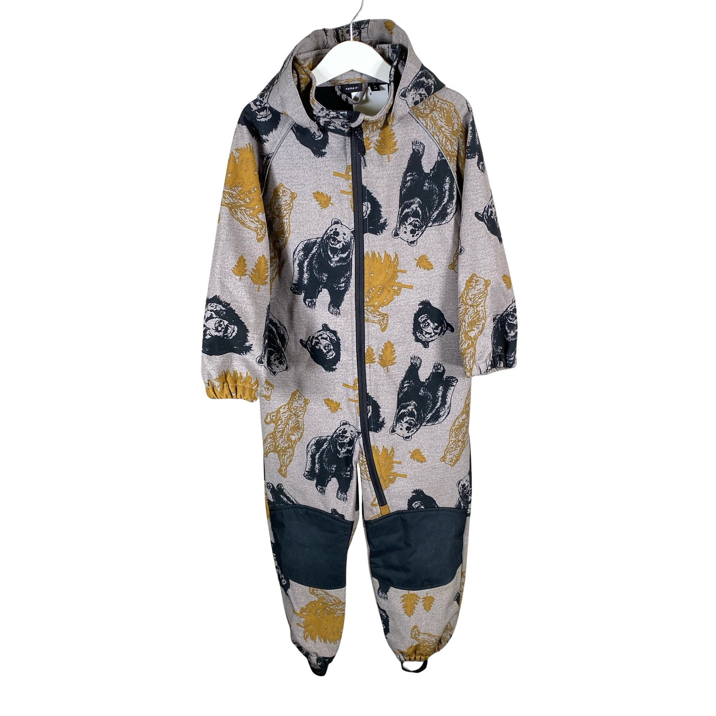 Unisex Name It - Softshellhaalari, koko 104 - 110 - Harmaa (1)