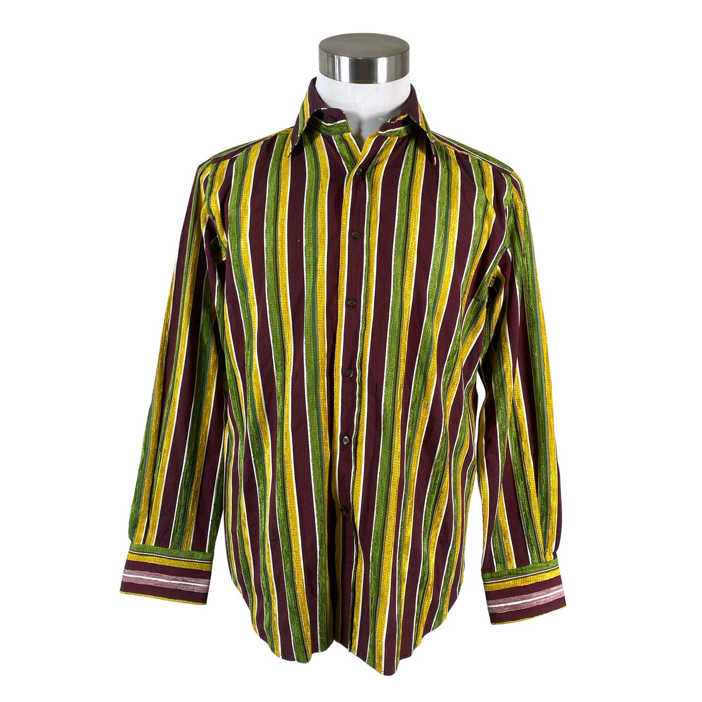 Miesten Etro Milano - Kauluspaita, koko M - Viininpunainen (1)