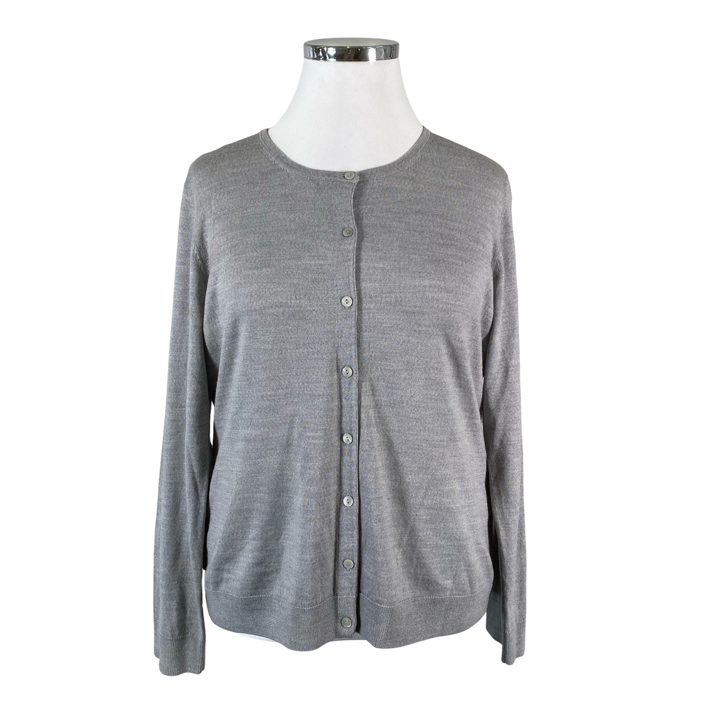 Naisten Global - Neuletakki, koko 44 - Harmaa (1)