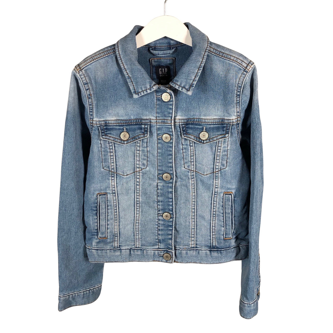 Tyttöjen Gap - Farkkutakki, koko 134 - 140 - Vaaleansininen (1)