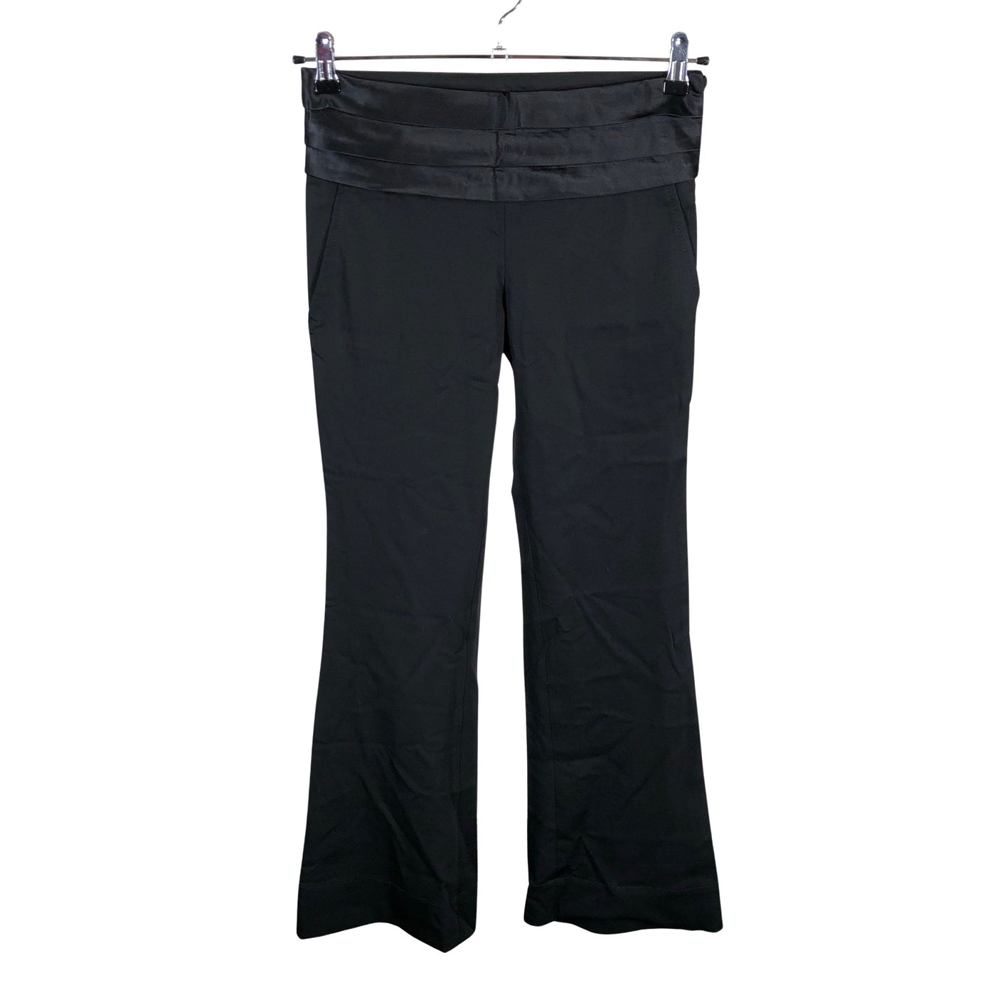 Naisten Pink Tartan - Suorat housut, koko 38 - Musta (1)