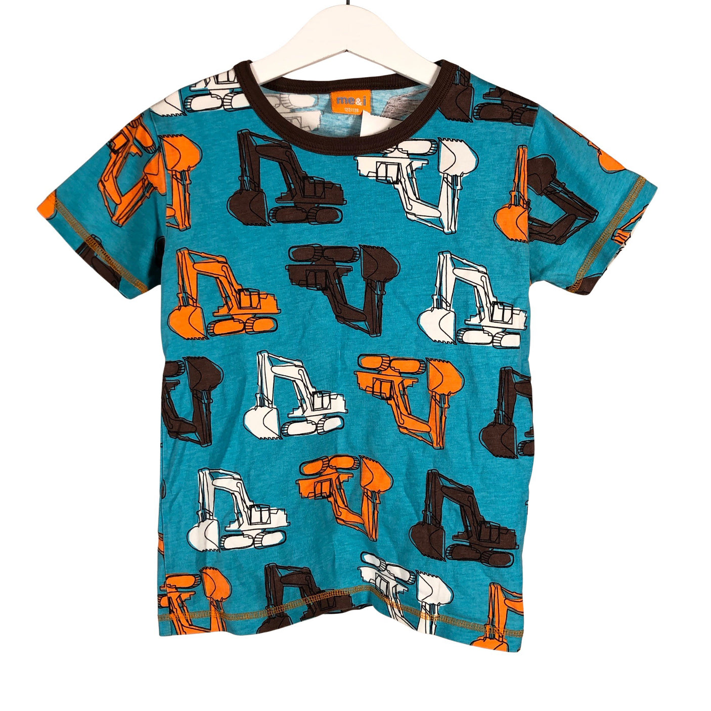 Unisex me&i - T-paita, koko 122 - 128 - Turkoosi (1)