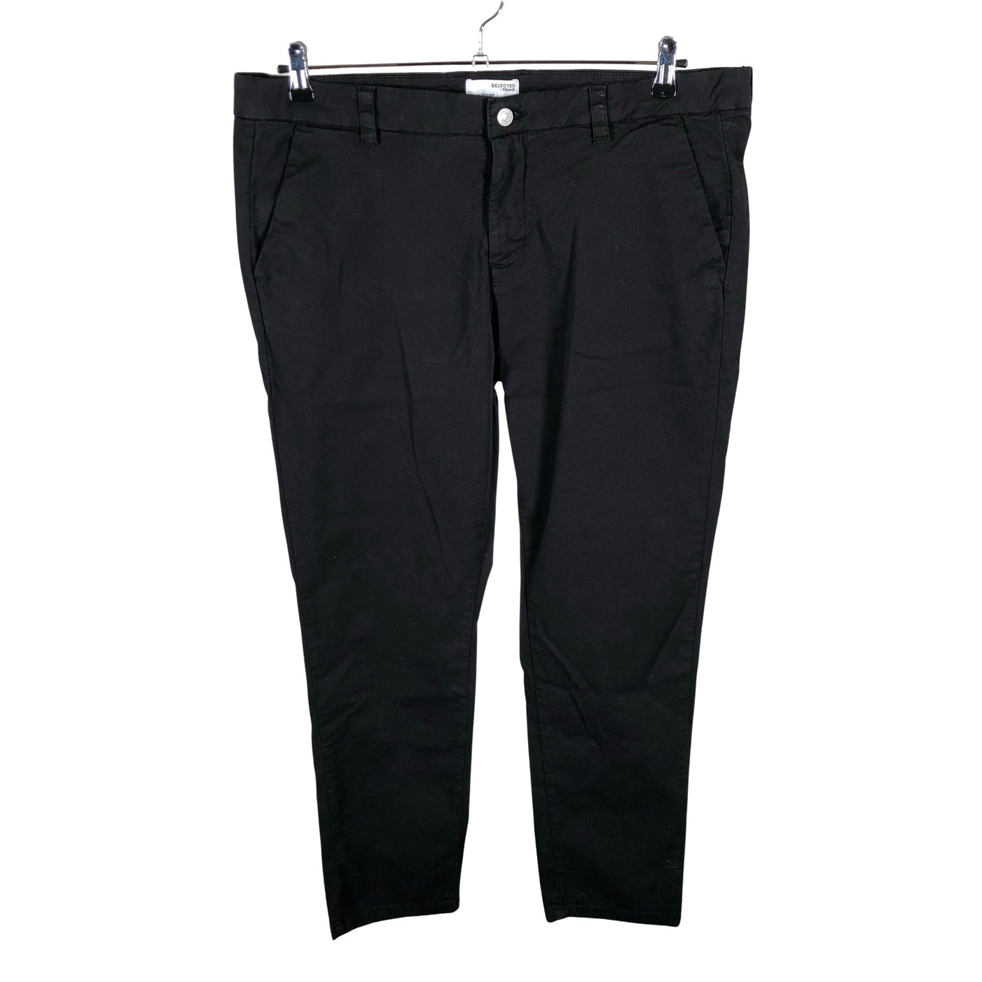 Naisten Selected - Kangashousut, koko 46 - Musta (1)