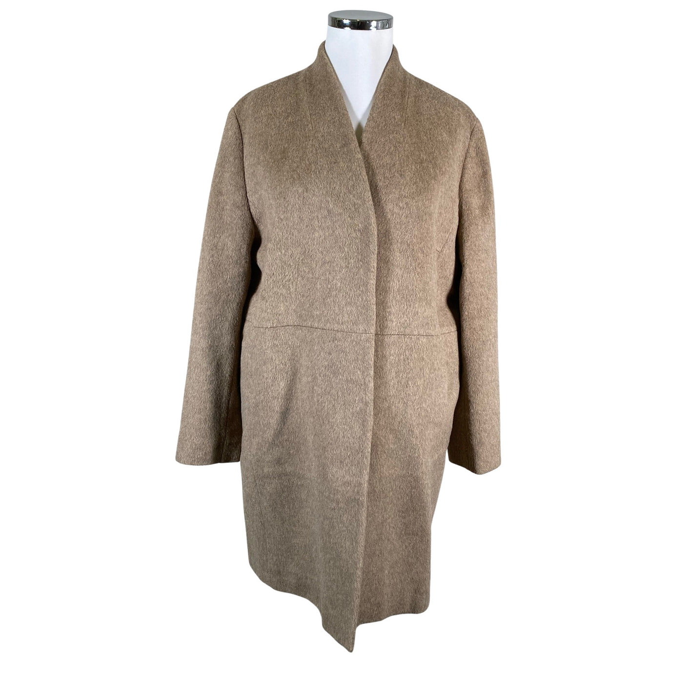 Naisten Dixi Coat - Villakangastakki, koko 46 - Ruskea (1)
