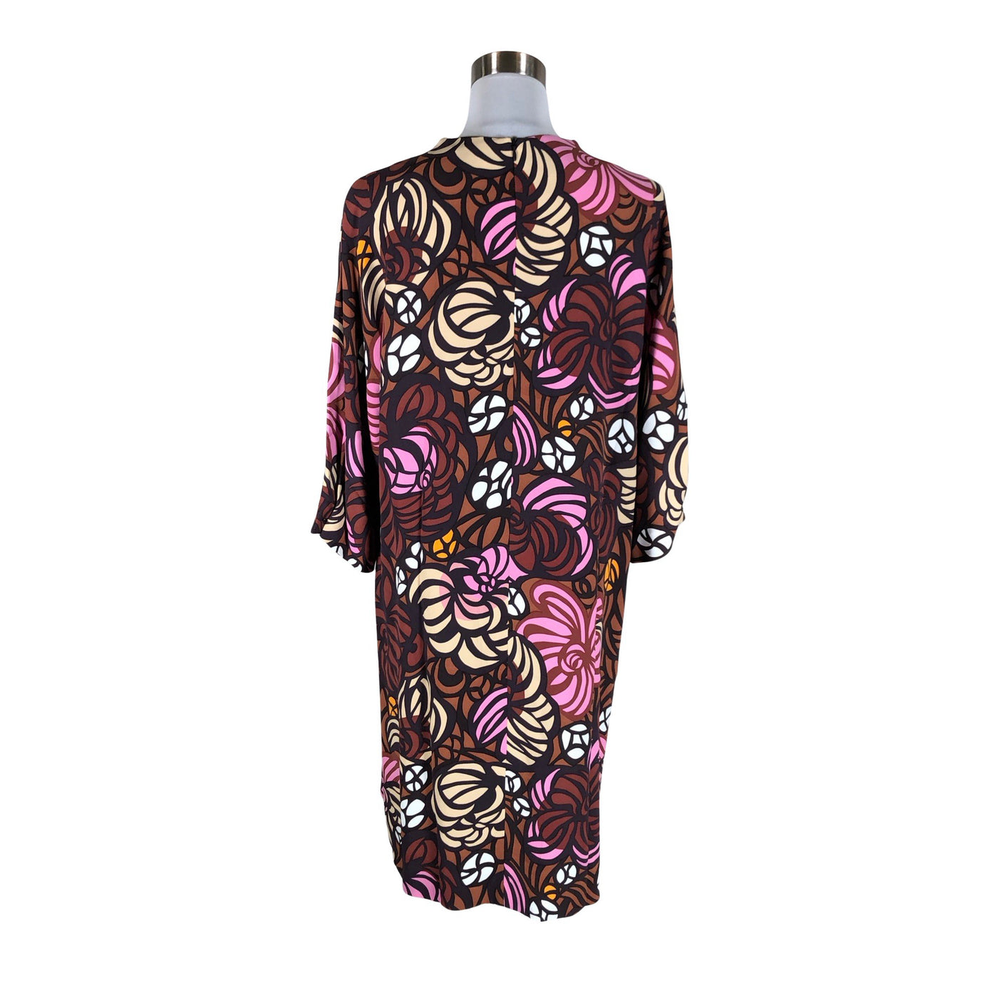 Naisten Marimekko - Sifonkimekko, koko 38 - Viininpunainen (2)
