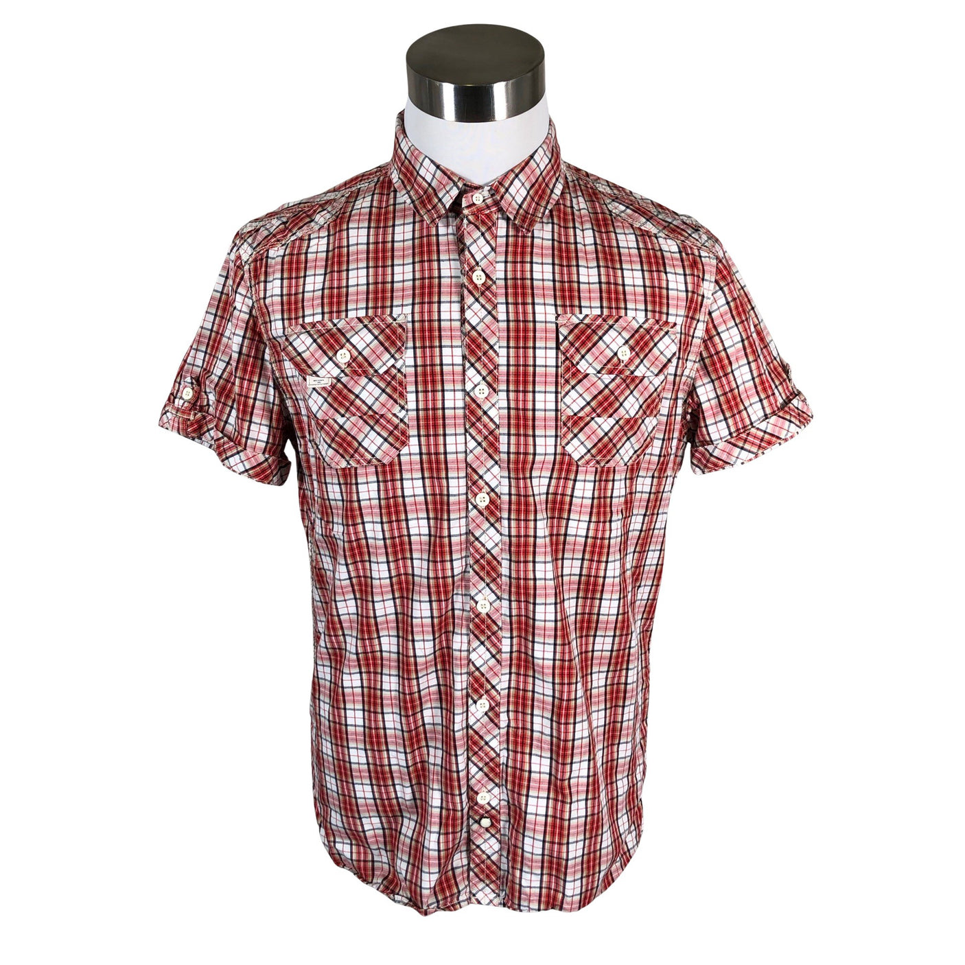 Miesten Blend - Kauluspaita, koko L - Punainen (1)