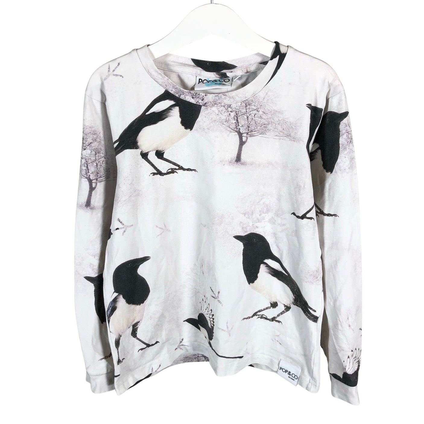 Unisex Pop & Co Helsinki - Trikoopaita, koko 134 - 140 - Valkoinen (1)