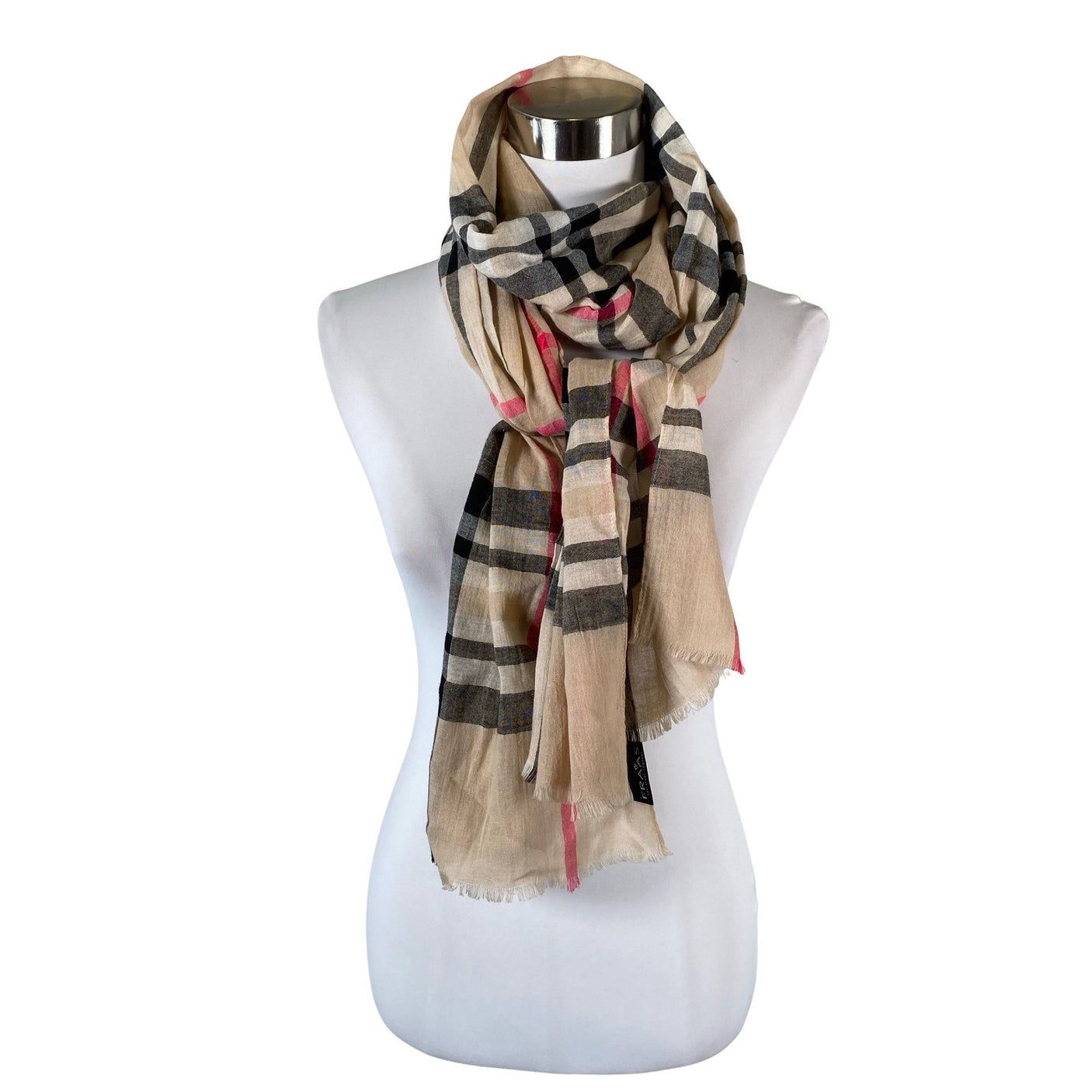 Naisten Fraas - Huivi, koko Maxi - Beige (1)