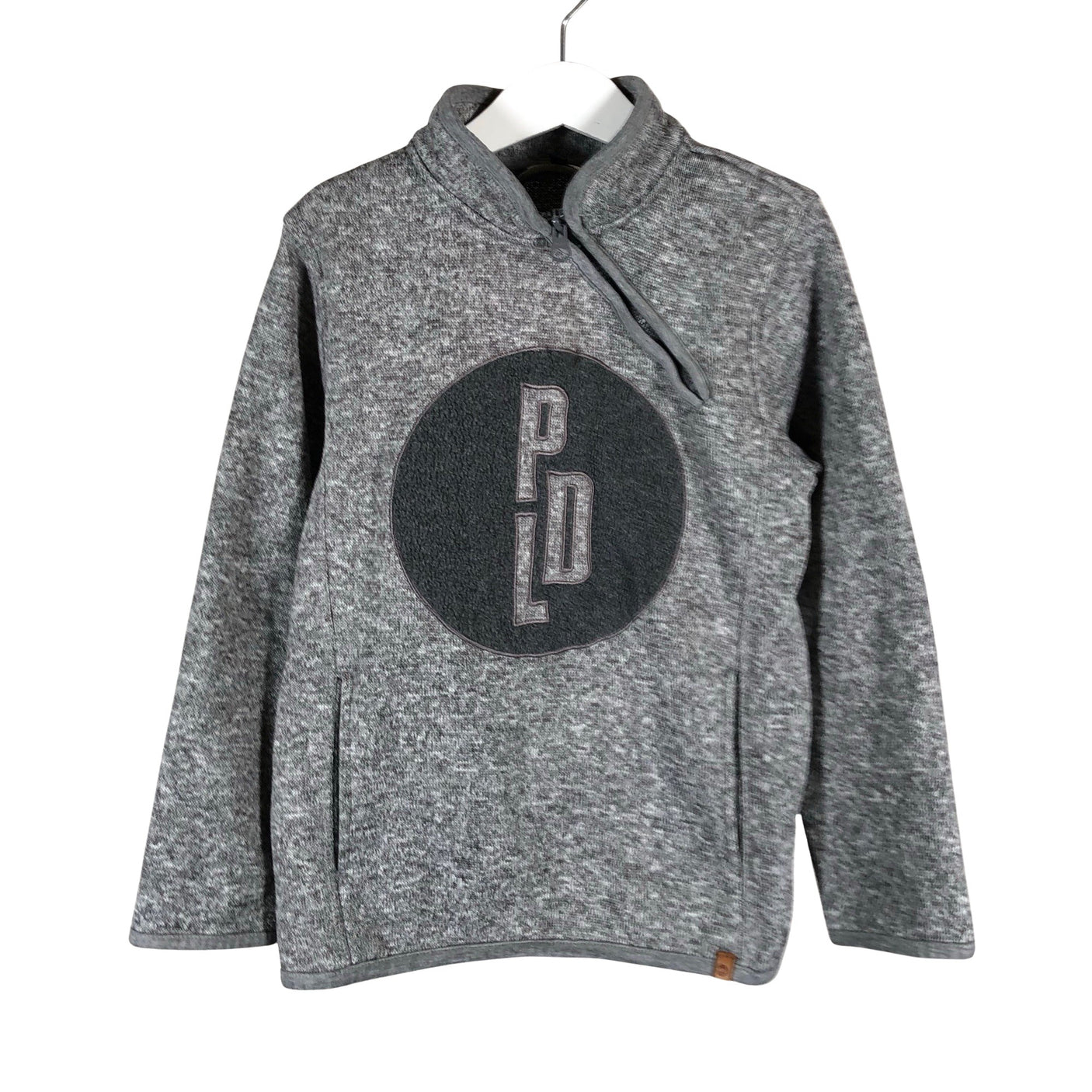 Unisex POMPdeLUX - Neulepaita, koko 122 - 128 - Harmaa (1)