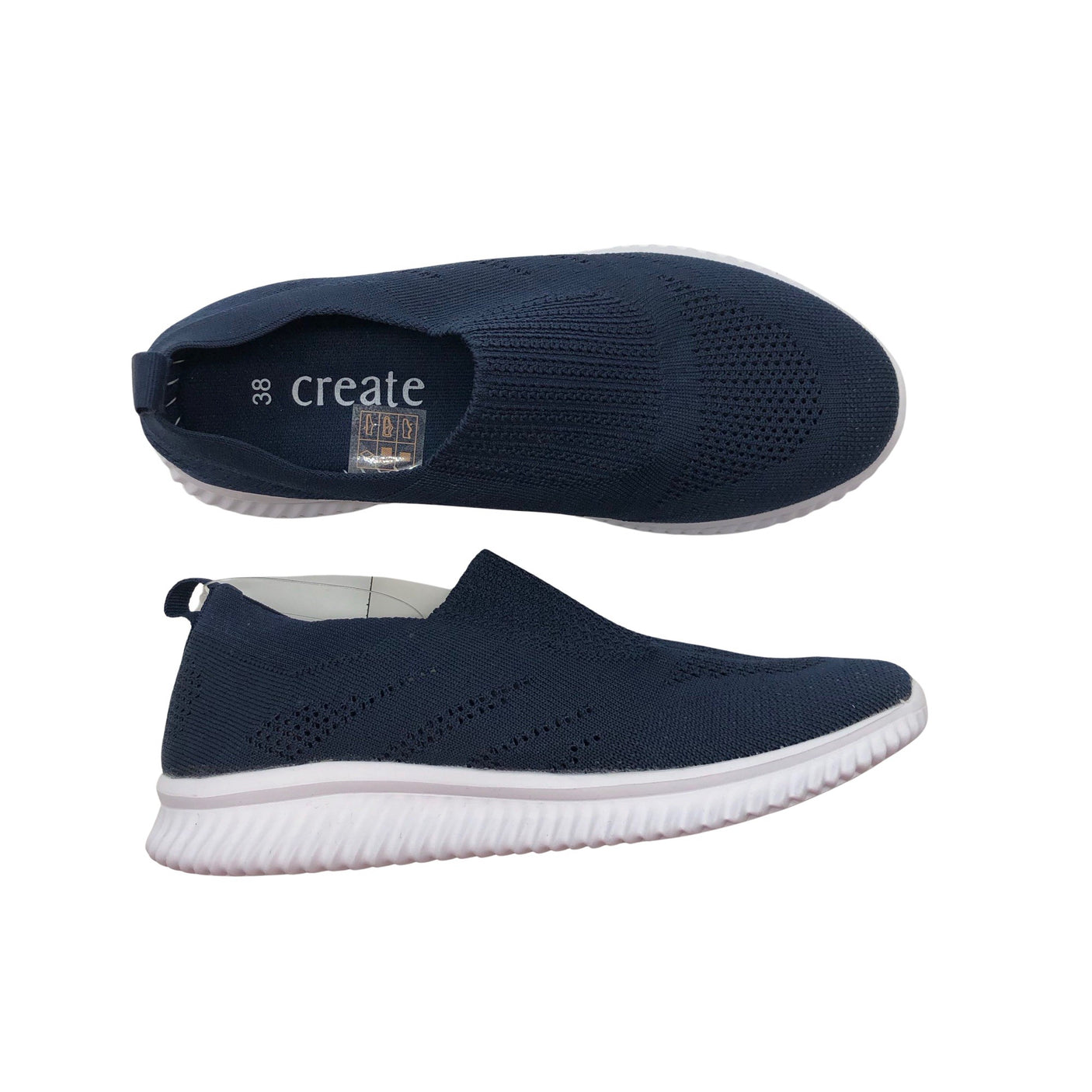 Naisten Create - Loaferit, koko 38 - Harmaa (1)