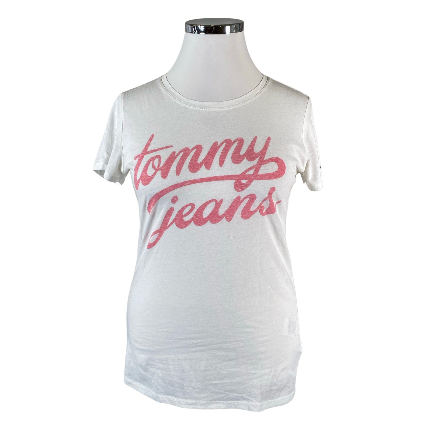 Naisten Tommy Jeans (Tommy Hilfiger) - T-paita, koko 42 - Valkoinen (1)