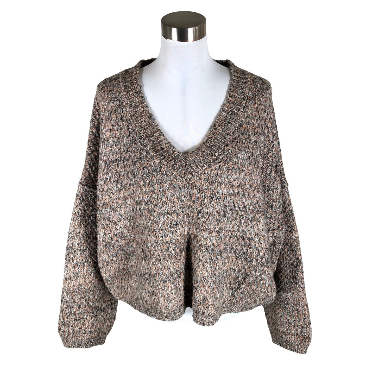 Naisten Nü - Neulepaita, koko 40 - Harmaa (1)