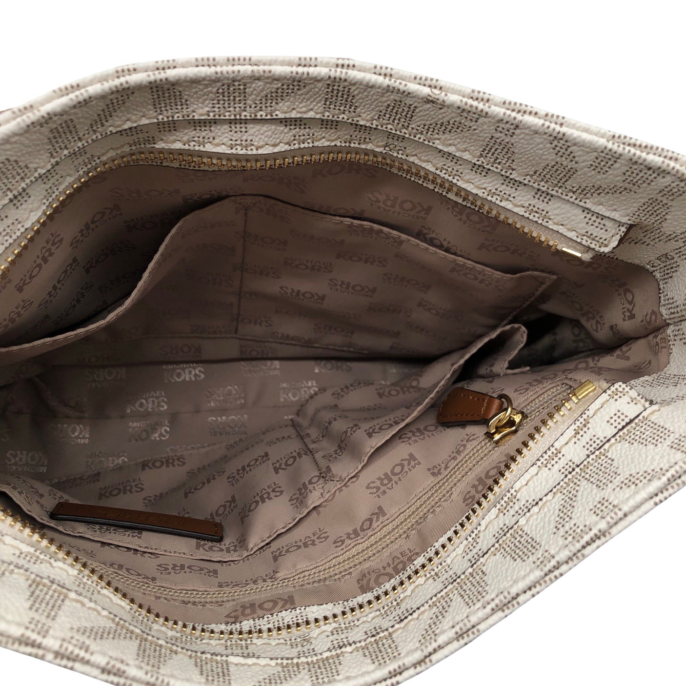 Naisten Michael Kors - Olkalaukku, koko Midi - Beige (3)