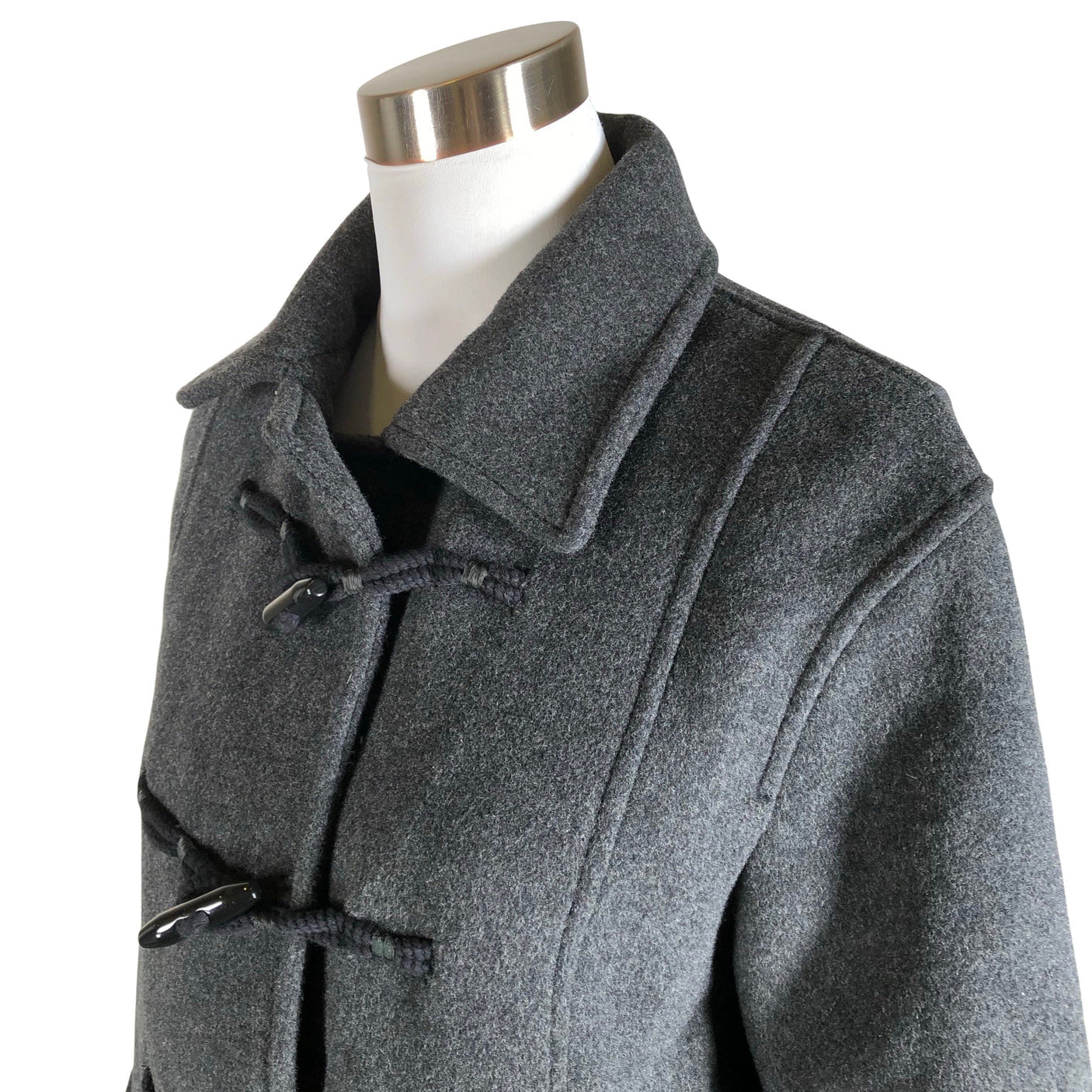 Naisten Massimo Dutti - Villakangastakki, koko 36 - Harmaa (3)