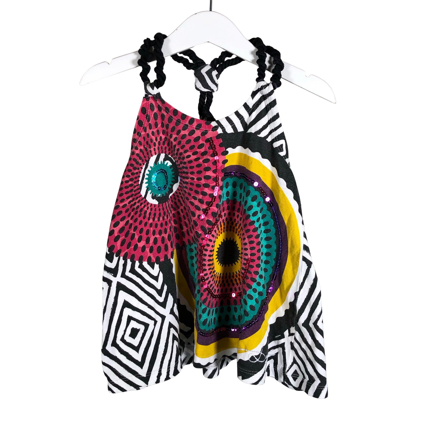 Tyttöjen Desigual - Trikootoppi, koko 122 - 128 - Musta (1)