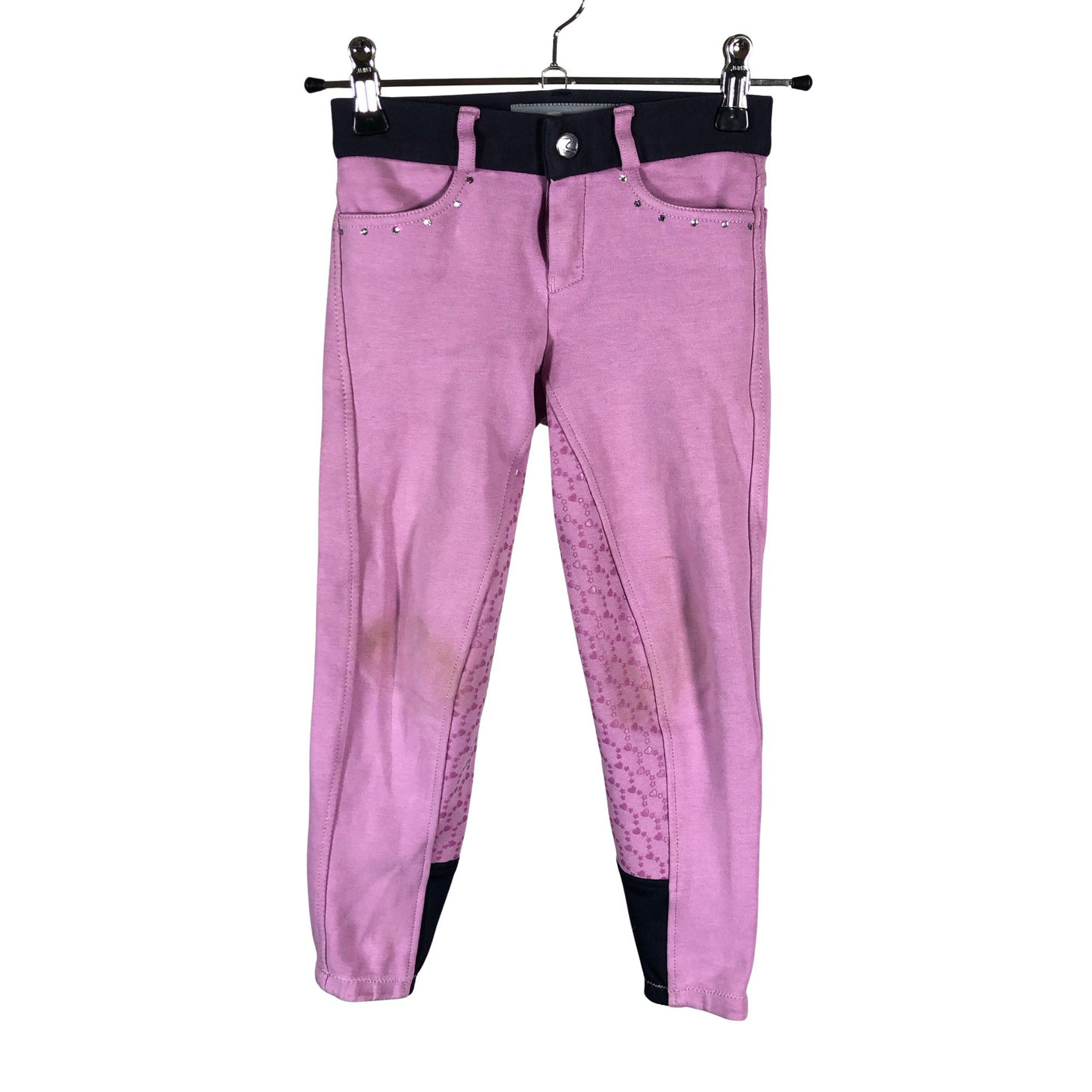 Tyttöjen Horze - Ratsastushousut, koko 104 - 110 - Violetti (1)