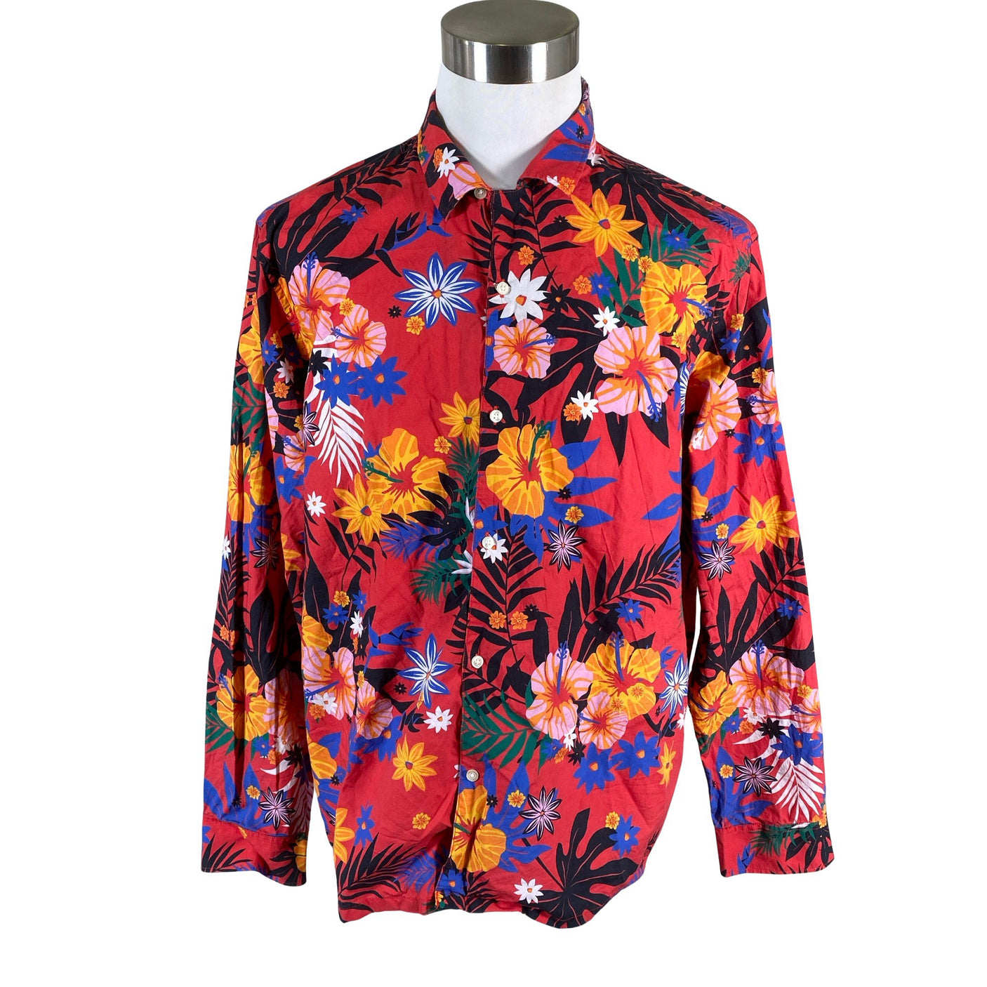 Miesten Knowledge Cotton Apparel - Kauluspaita, koko XXL - Punainen (1)