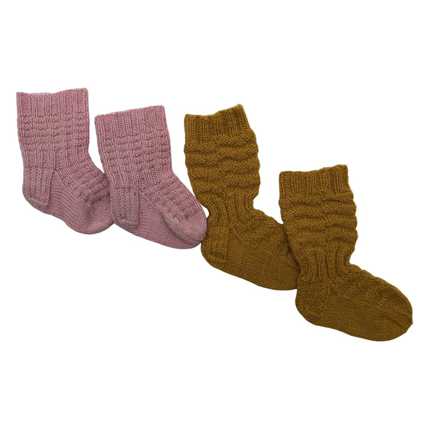 Tyttöjen Handmade - Villasukat, koko 20 - Keltainen (1)