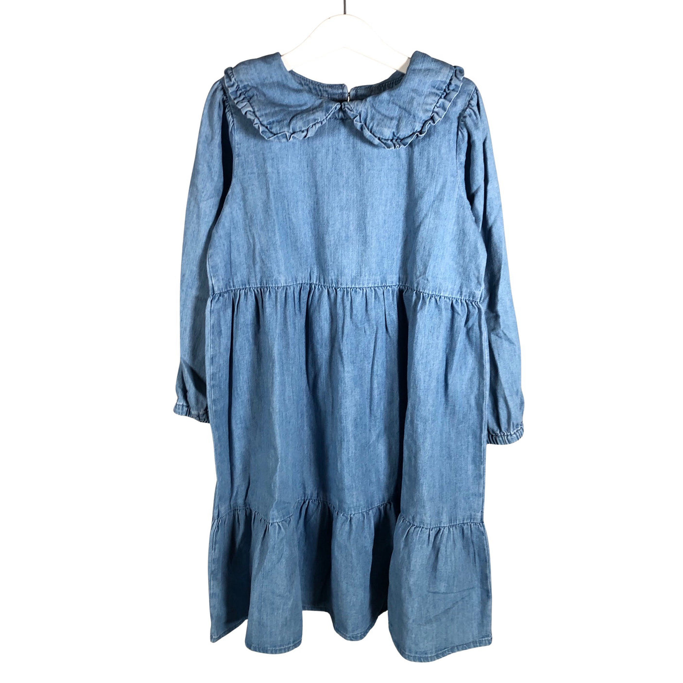 Tyttöjen Lindex - Farkkumekko, koko 116 - 122 - Vaaleansininen (1)