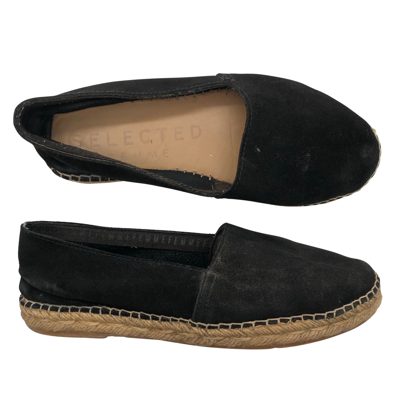 Naisten Selected - Loaferit, koko 38 - Musta (1)