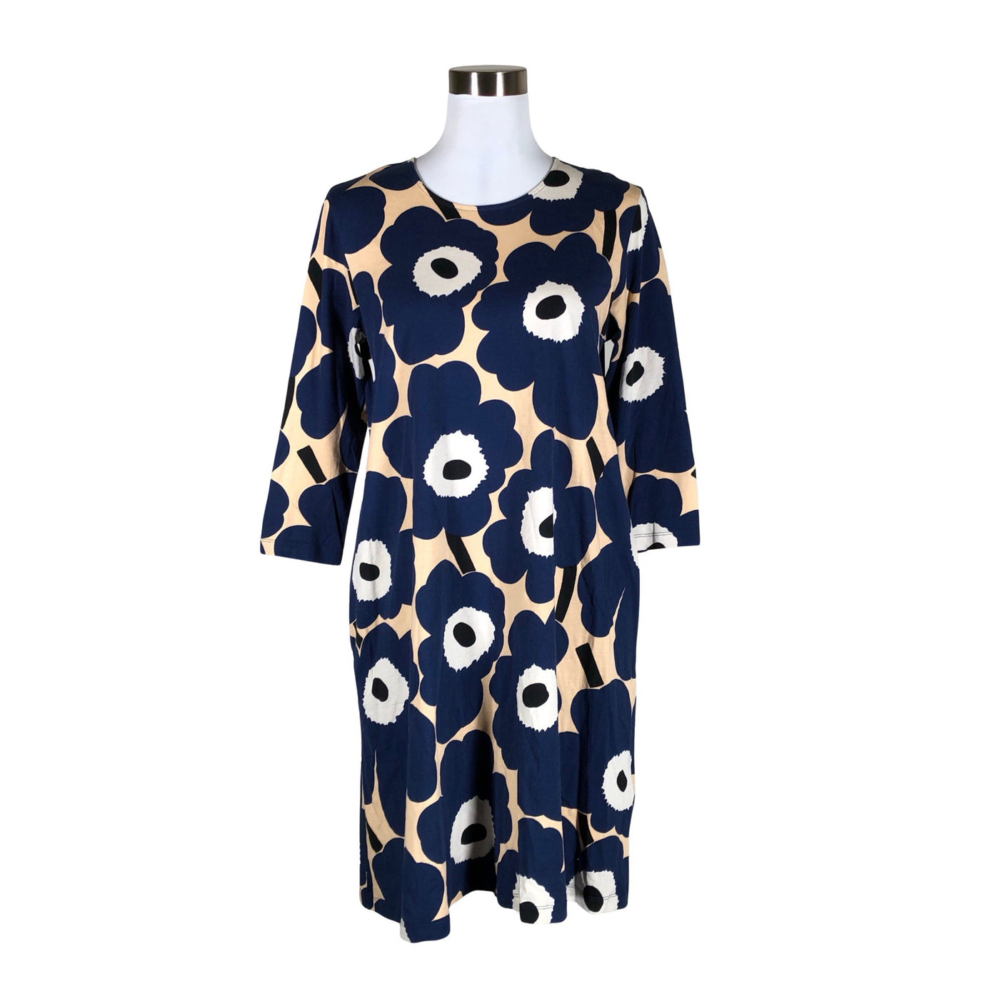 Naisten Marimekko - Trikoomekko, koko 38 - Sininen (1)