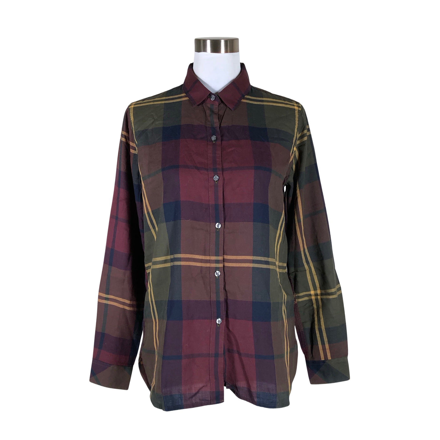 Naisten Barbour - Kauluspaita, koko 36 - Viininpunainen (1)