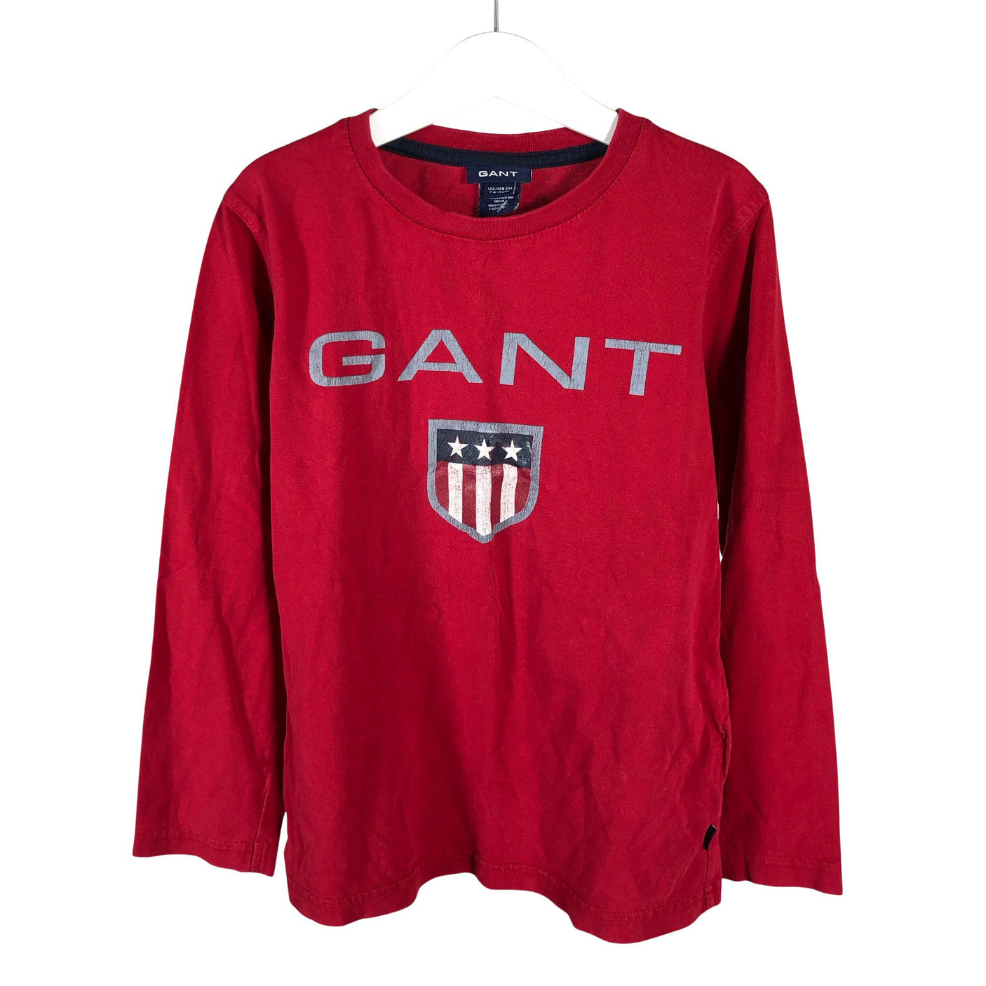 Poikien Gant - Trikoopaita, koko 122 - 128 - Punainen (1)