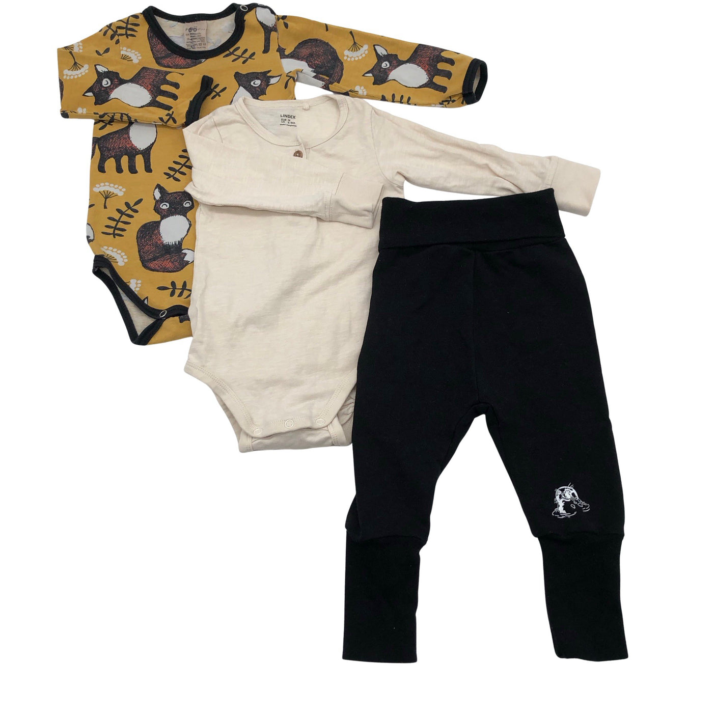 Unisex PaaPii - Body, koko 68 - 74 - Keltainen (1)
